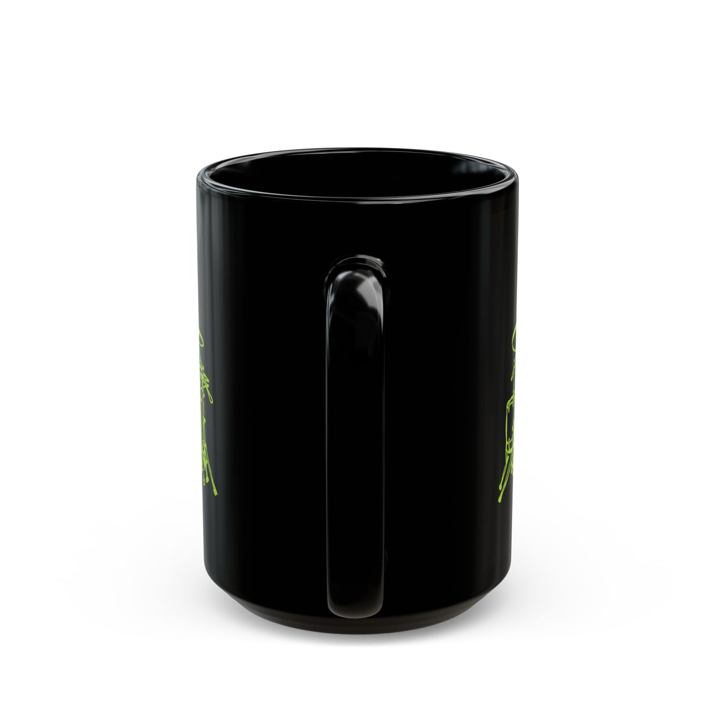 Metal Skeleton Drummer Fluo Mug - Unleash Your Inner Rock Star
