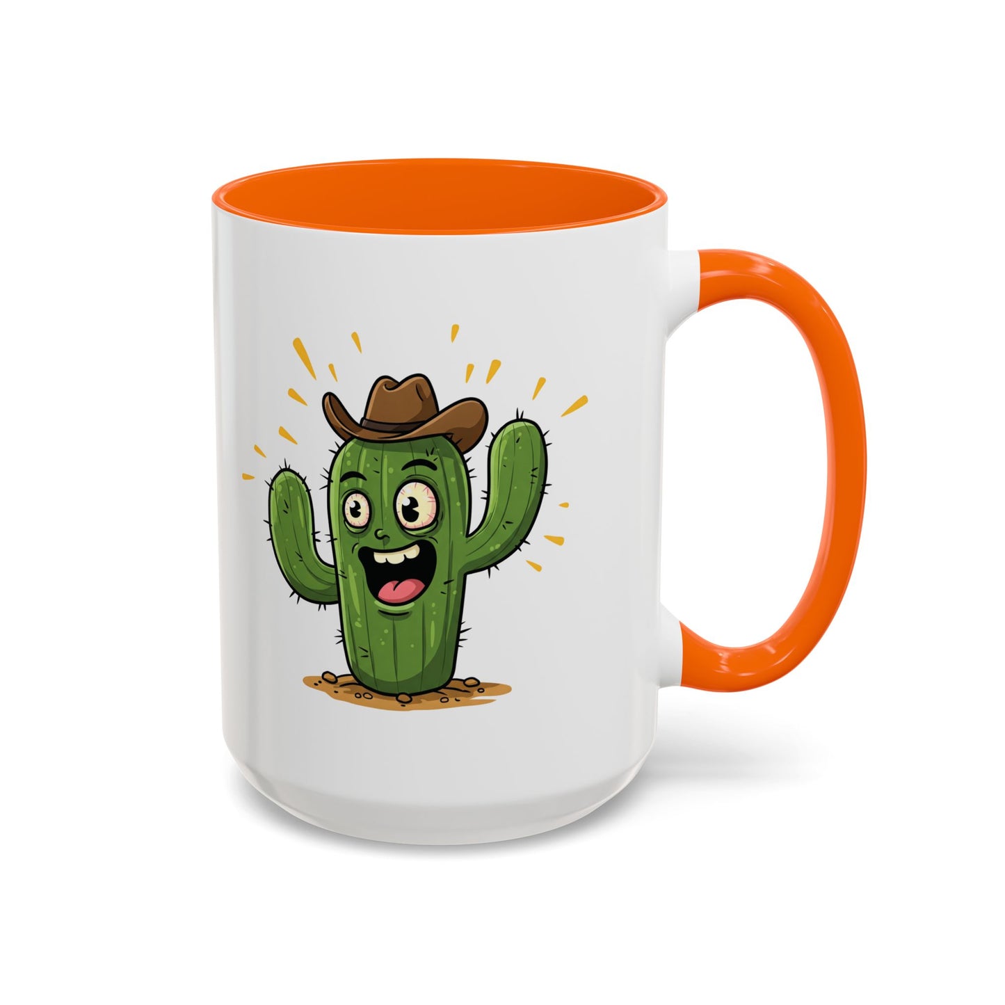 Cactus Mania Cowboy Cactus Mug - Fun & Durable Ceramic Cup for Cactus Lovers