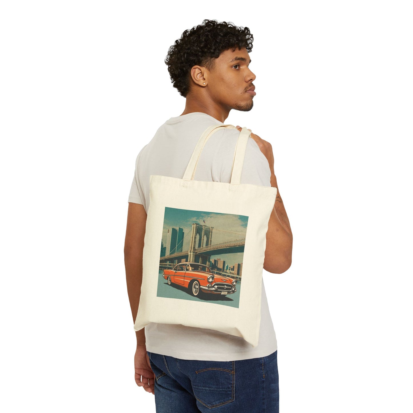 Chevrolet Bel Air Tote Bag: Iconic Vintage Car Style for Everyday Adventures