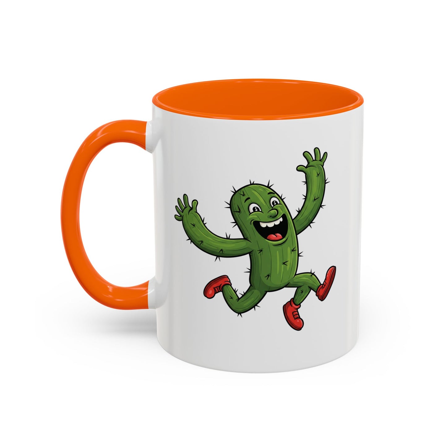 Cactus Mania Running Cactus Mug - Fun & Eco-Friendly Ceramic Coffee Cup