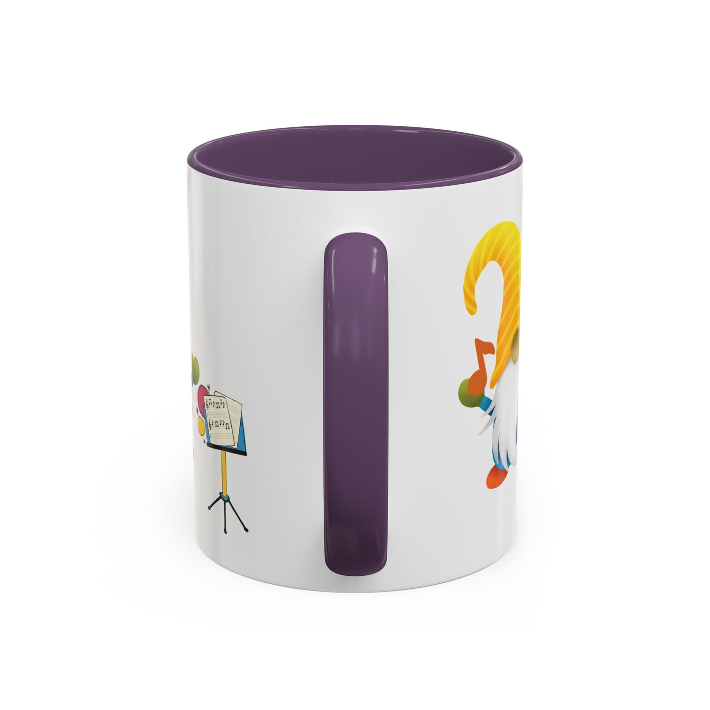 Whimsical Gnome Music Stand Mug - Perfect Gift for Music Lovers