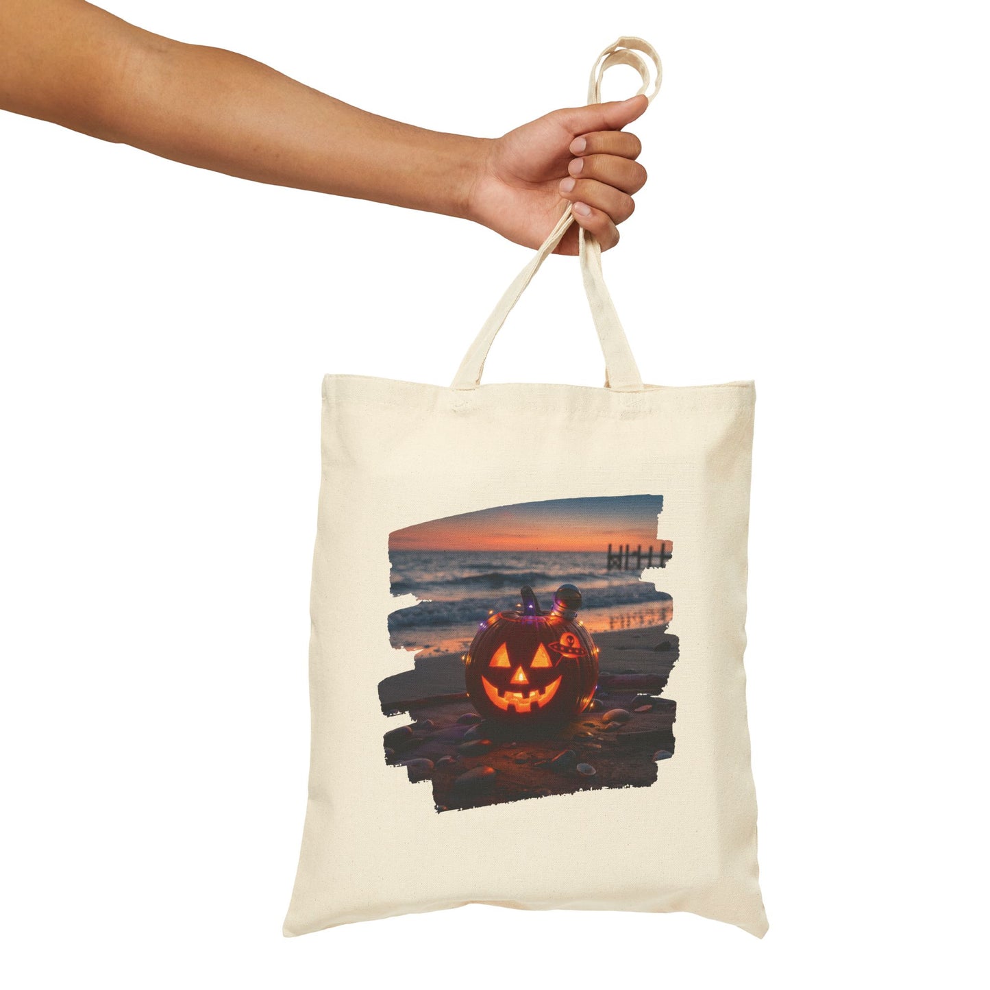 Vintage Horror Art Halloween Tote Bag