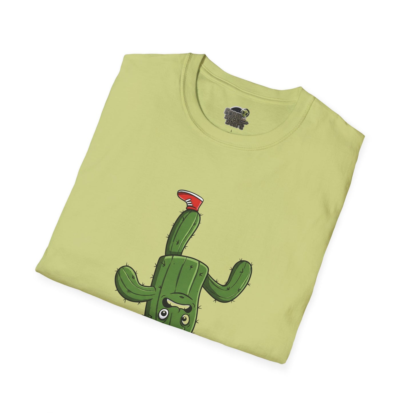 Upside-Down Cactus T-Shirt: Fun & Quirky Organic Cotton Tee | Cactus Mania Collection