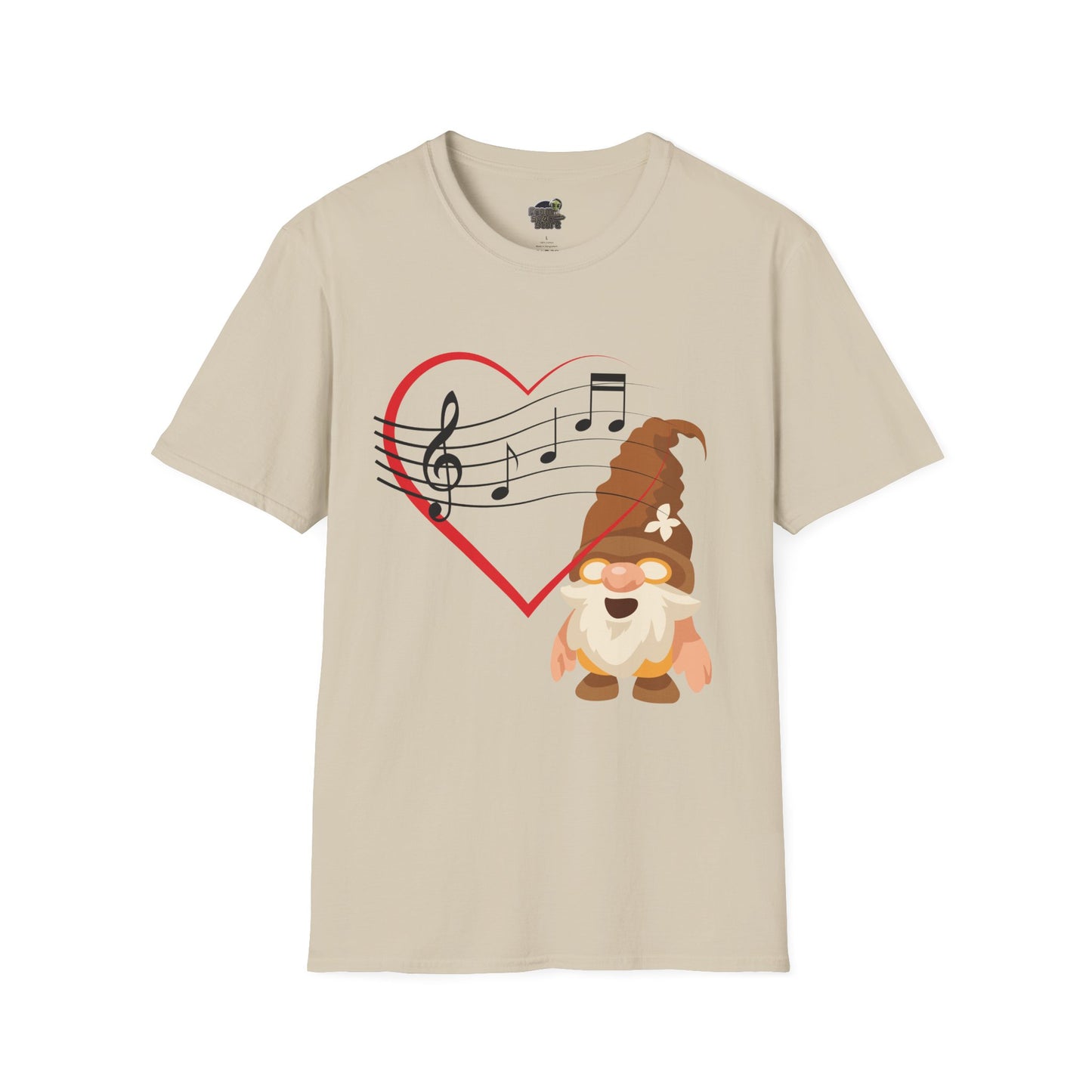 Heart of Music Gnome Unisex T-Shirt: Melodies & Magic
