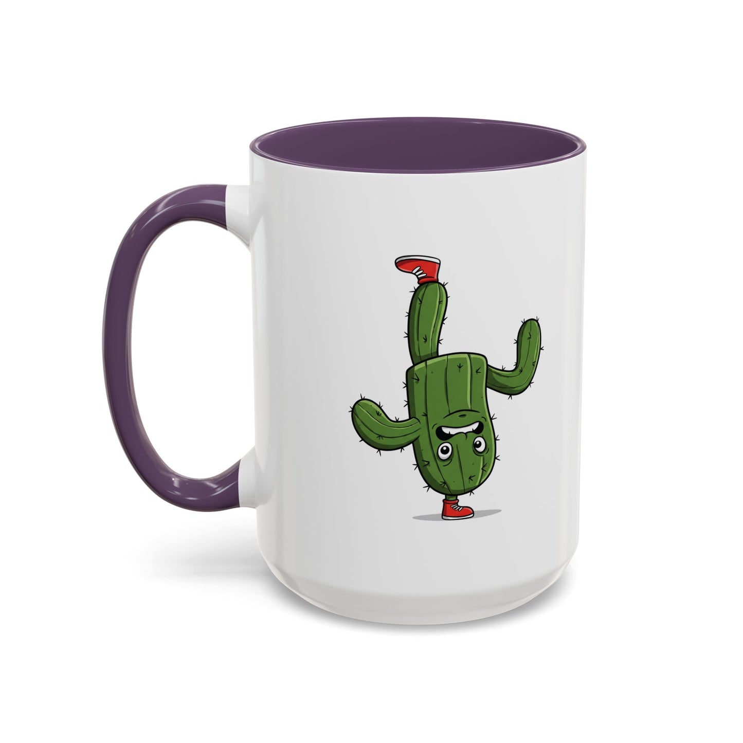 Cactus Mania Upside Down Cactus Mug - Unique & Fun Ceramic Cup for All Ages