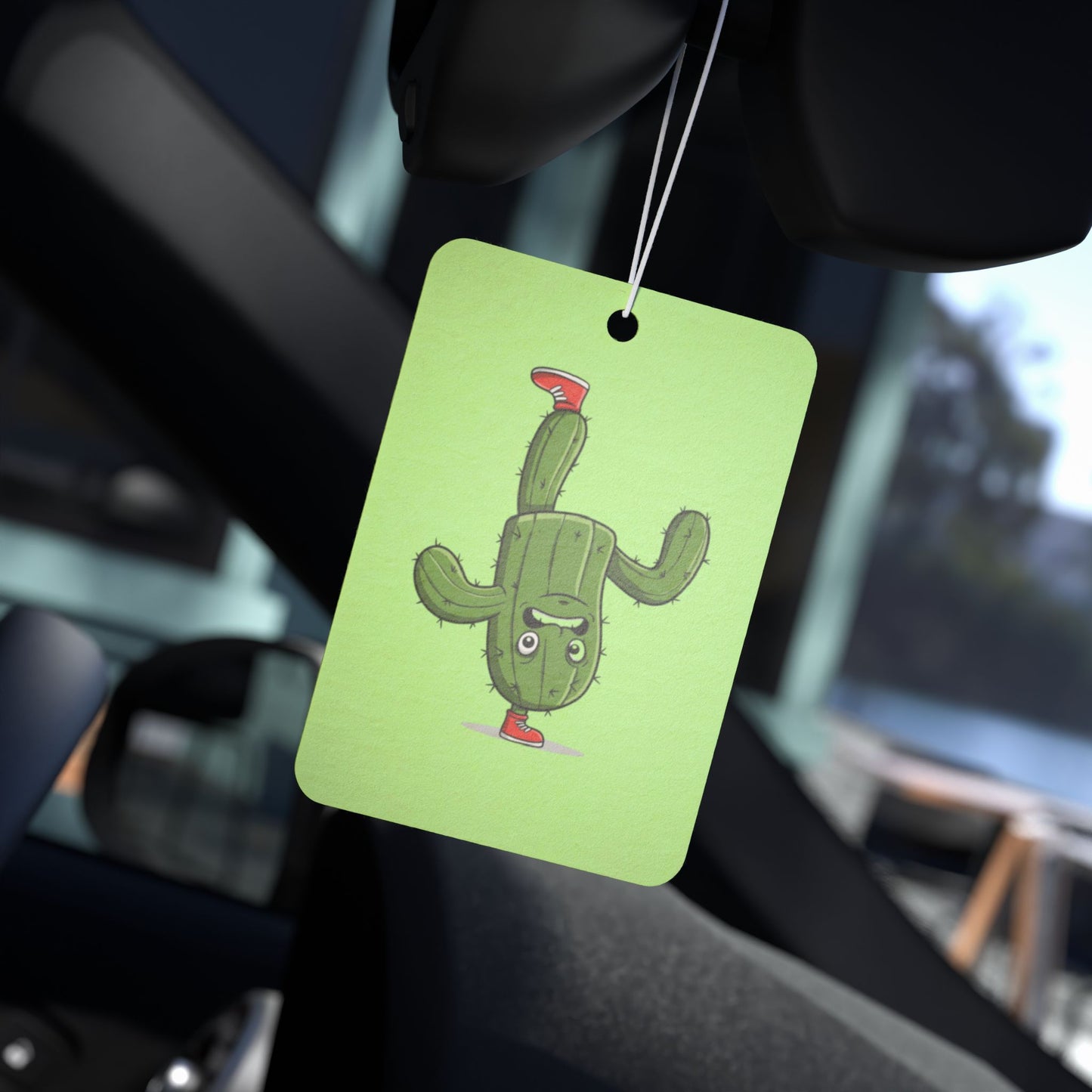 Upside-down on a foot Cactus Car Air Freshener - Power Car Freshener: Fresh Scent, Long-Lasting Fragrance, Funny Design
