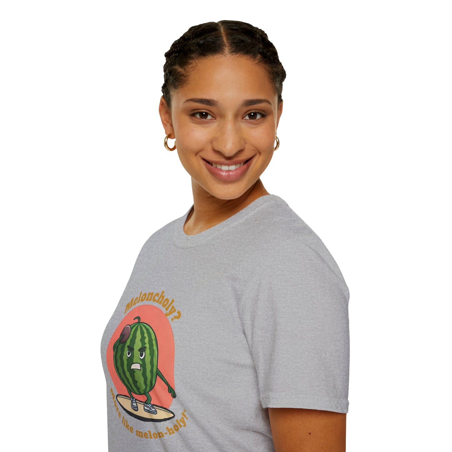 Melon-Holy t-shirt: Funny Watermelon Shot Put Tee