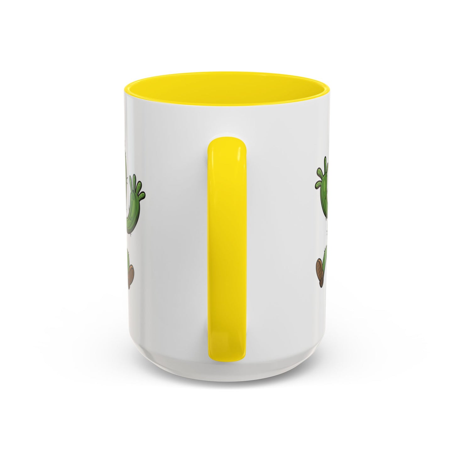 Cactus Mania Happy Jumping Cactus Mug - Cheerful Ceramic Coffee Cup