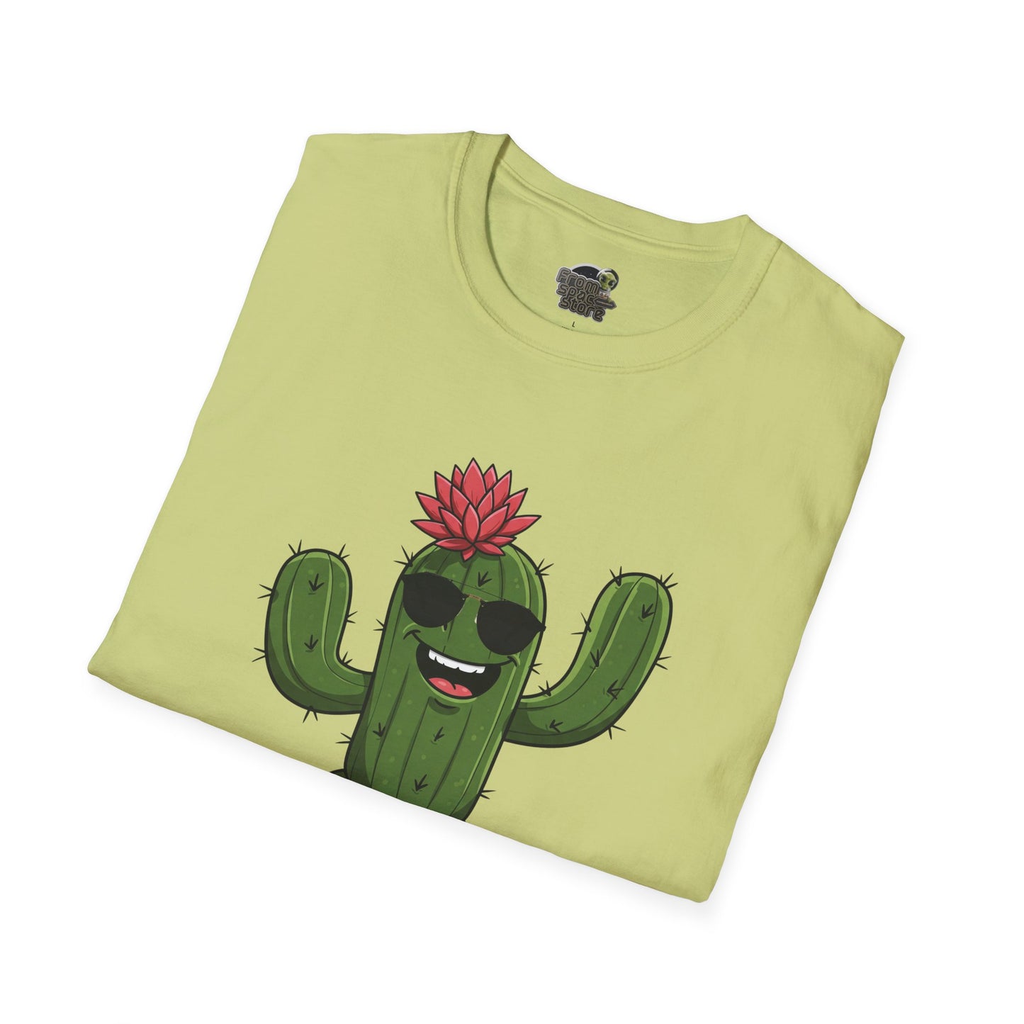 Cactus Mania T-Shirt: Fun Cactus with Sunglasses | Organic Cotton Tee for Nature Lovers
