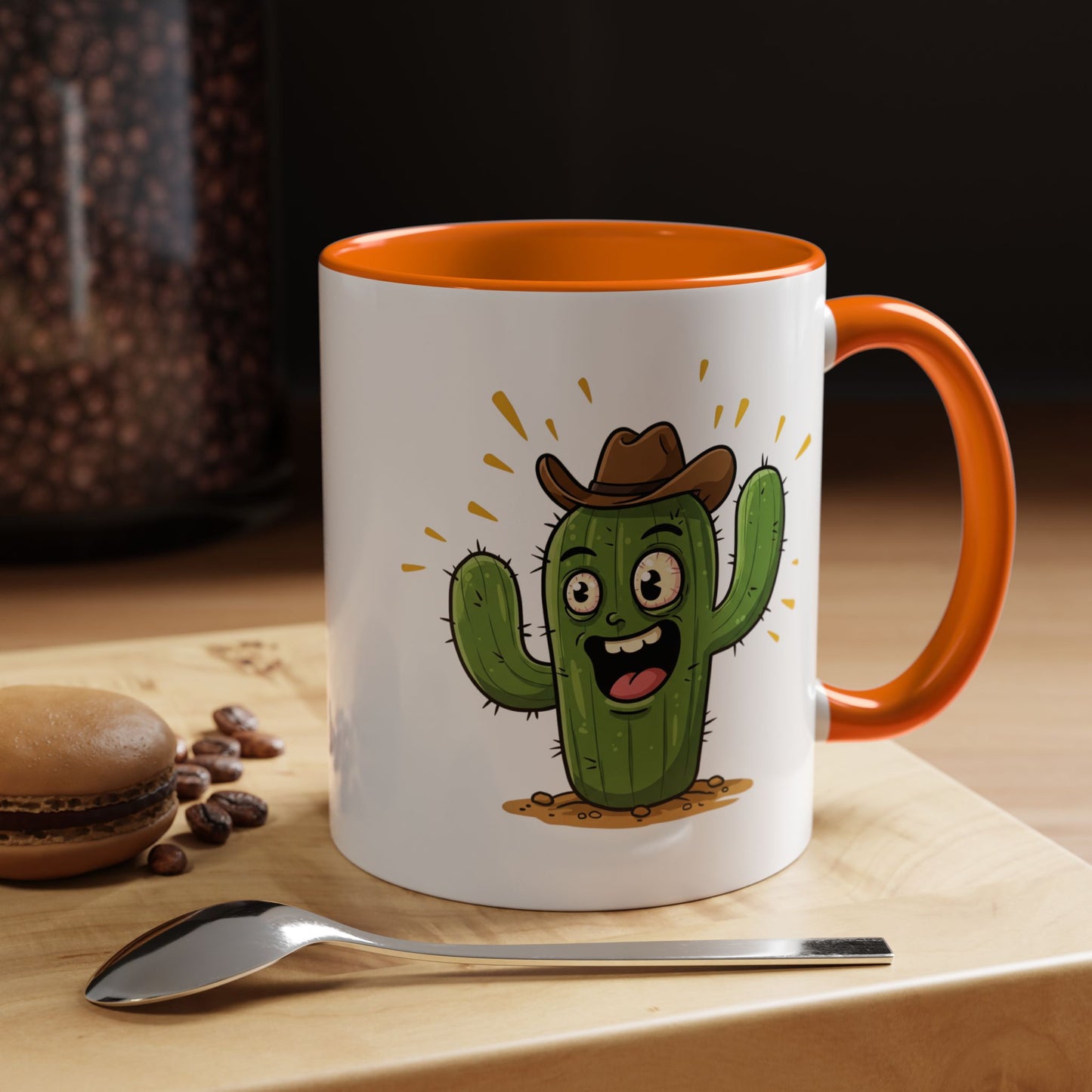 Cactus Mania Cowboy Cactus Mug - Fun & Durable Ceramic Cup for Cactus Lovers