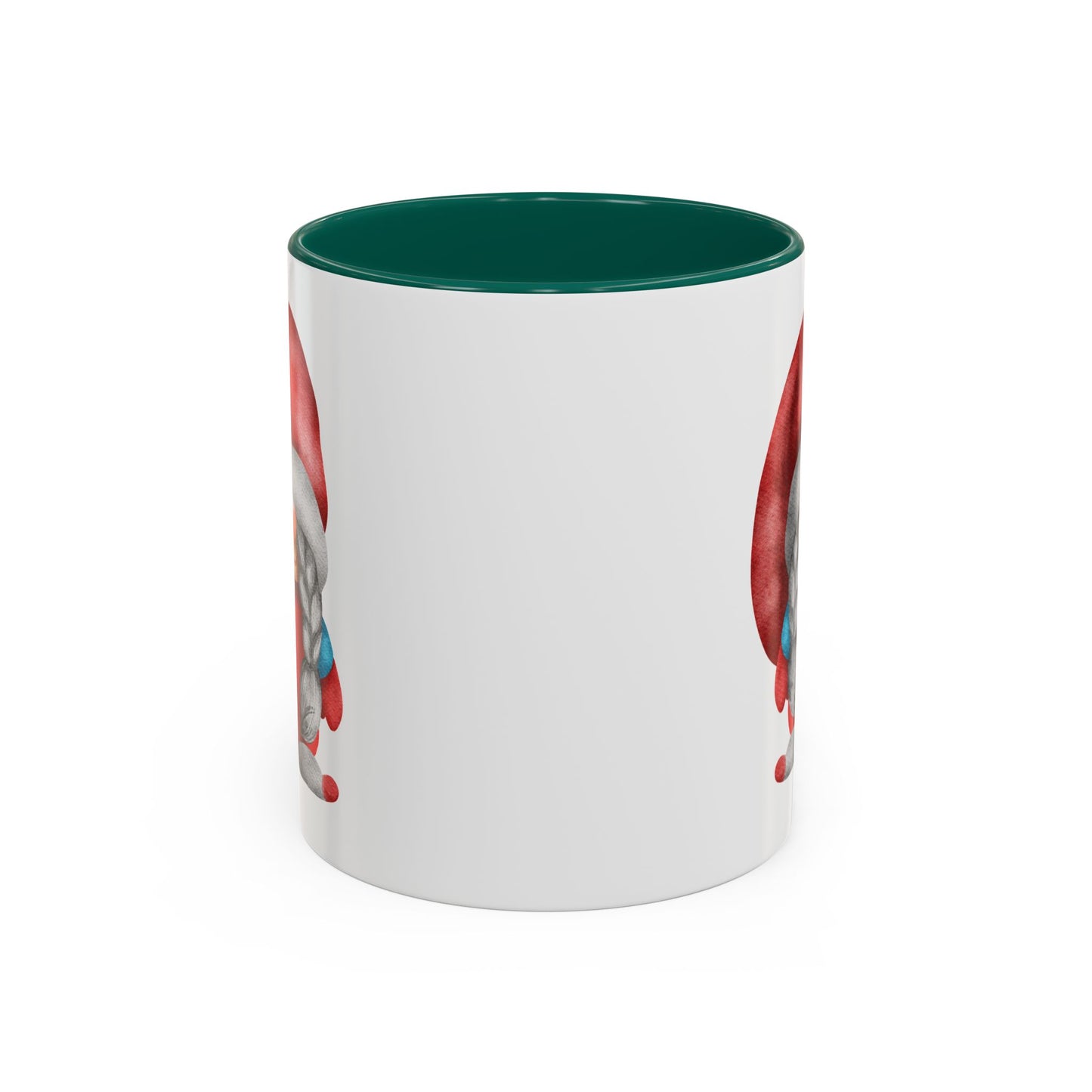 Cheerful Red Gnome with Braids Mug - Sip Your Sweet Melody | Ceramic Coffee & Tea Cup (11oz/15oz) 11oz Green