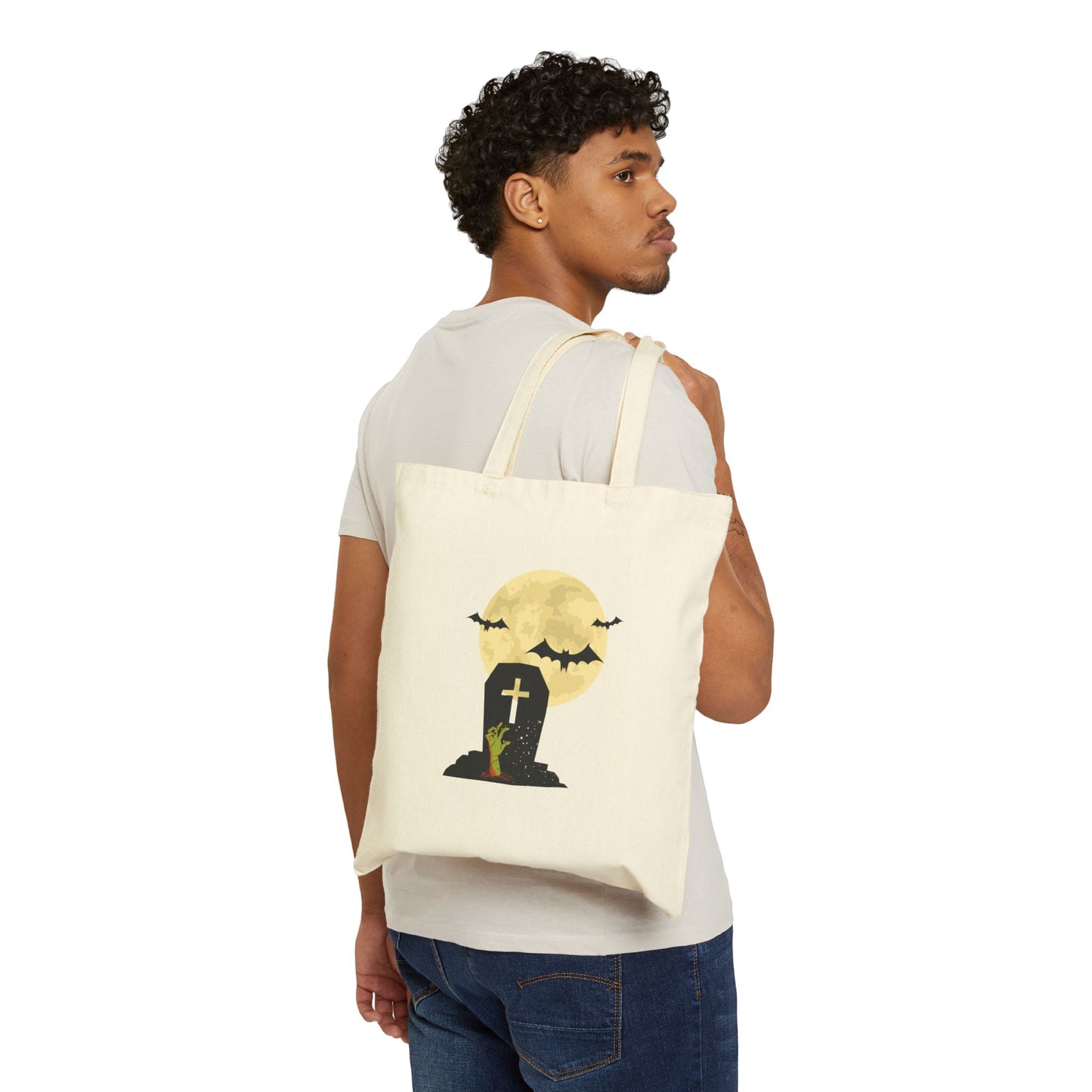 Graveyard Haunt: The Halloween Cemetery Tote Bag