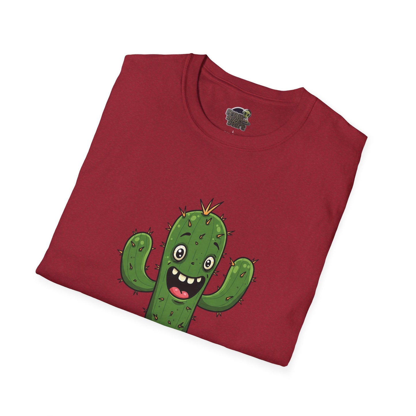 Cactus Mania T-Shirt: Joyful Cactus Tee | Organic Cotton & Stretchy Comfort