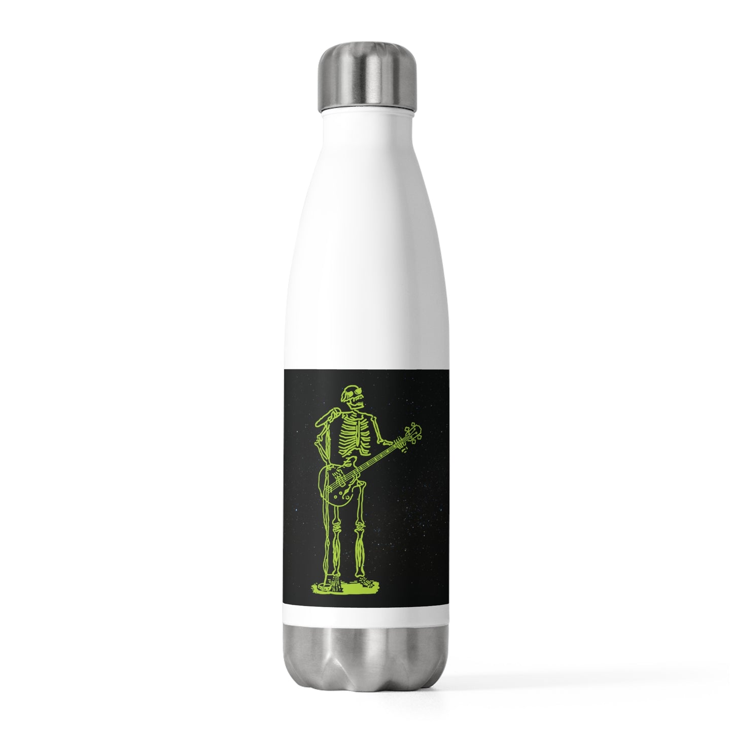 Skeleton Rock Duo Water Bottle | Fluo Metal Music Gear