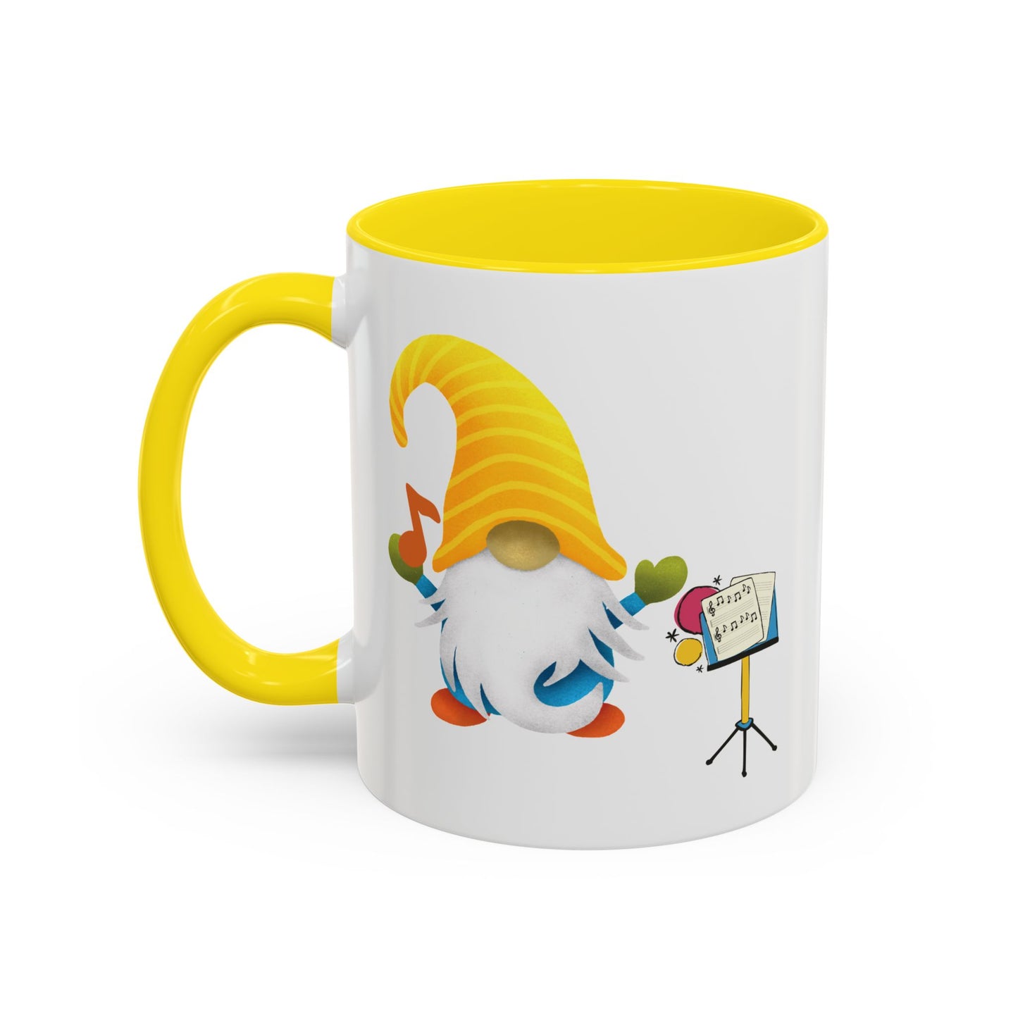 Whimsical Gnome Music Stand Mug - Perfect Gift for Music Lovers