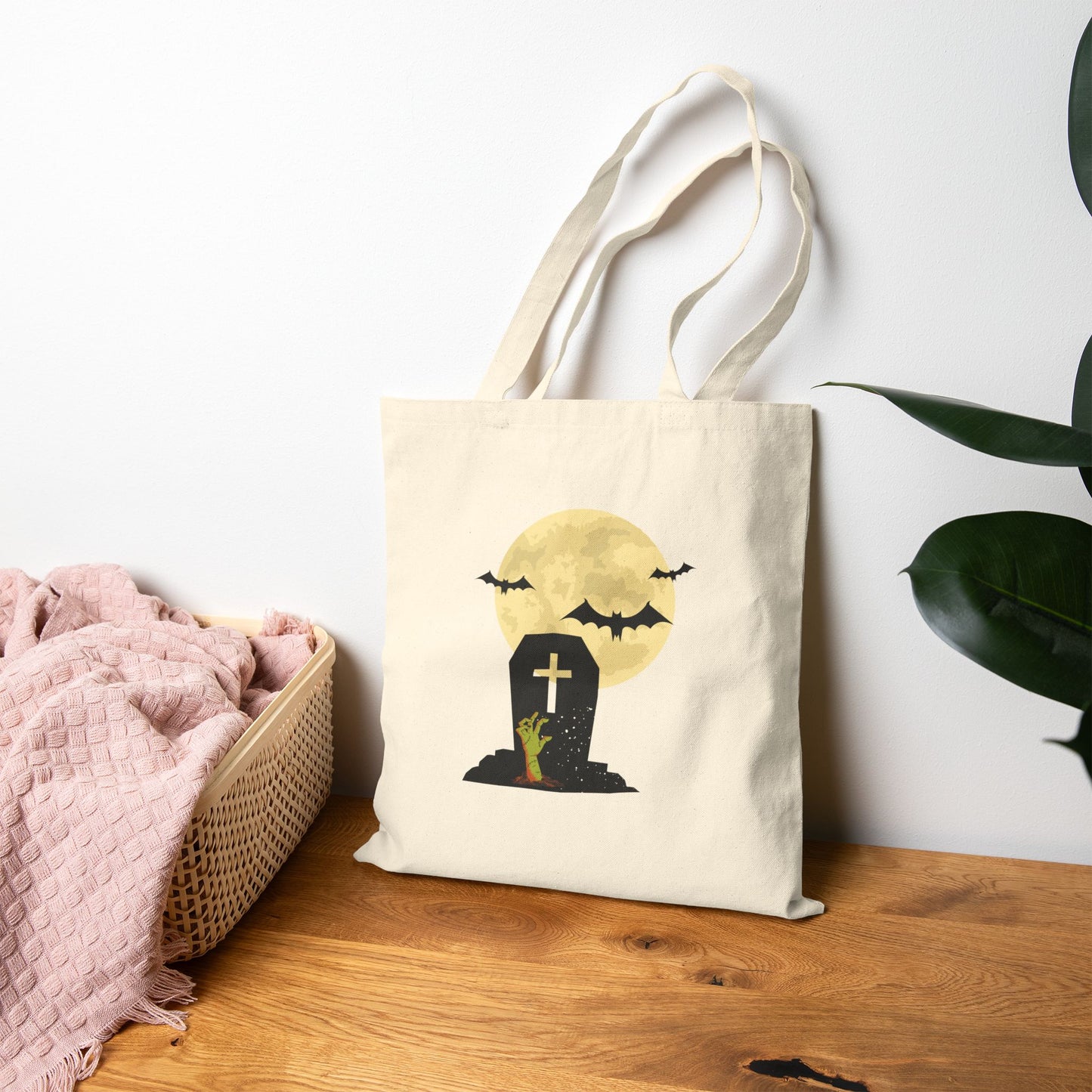 Graveyard Haunt: The Halloween Cemetery Tote Bag