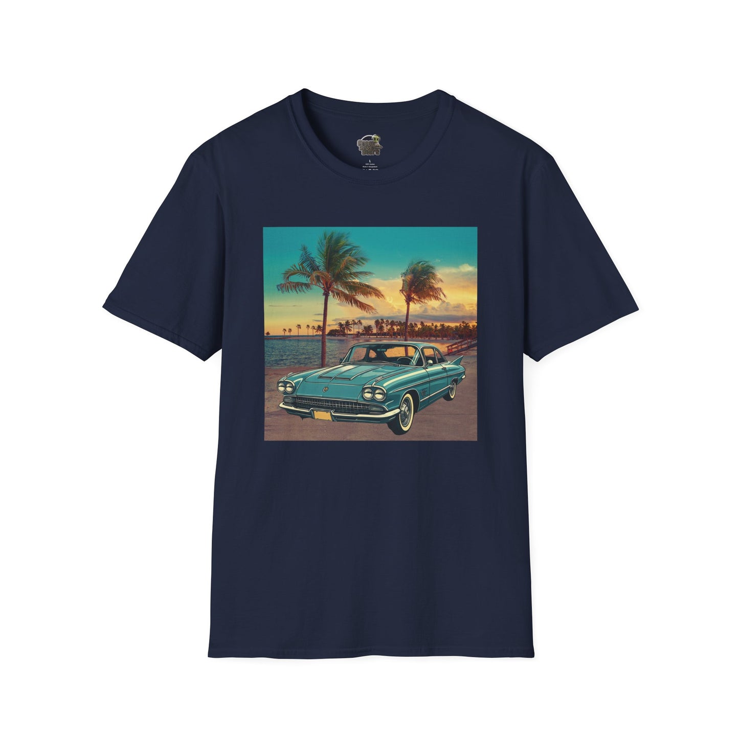 Cadillac Eldorado Brougham 1950s Unisex T-Shirt - Vintage Luxury Car Navy