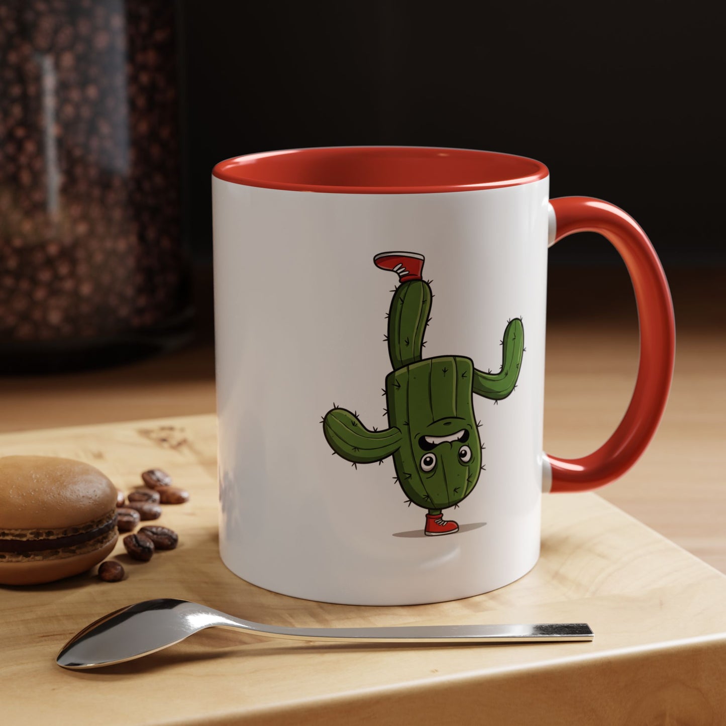 Cactus Mania Upside Down Cactus Mug - Unique & Fun Ceramic Cup for All Ages
