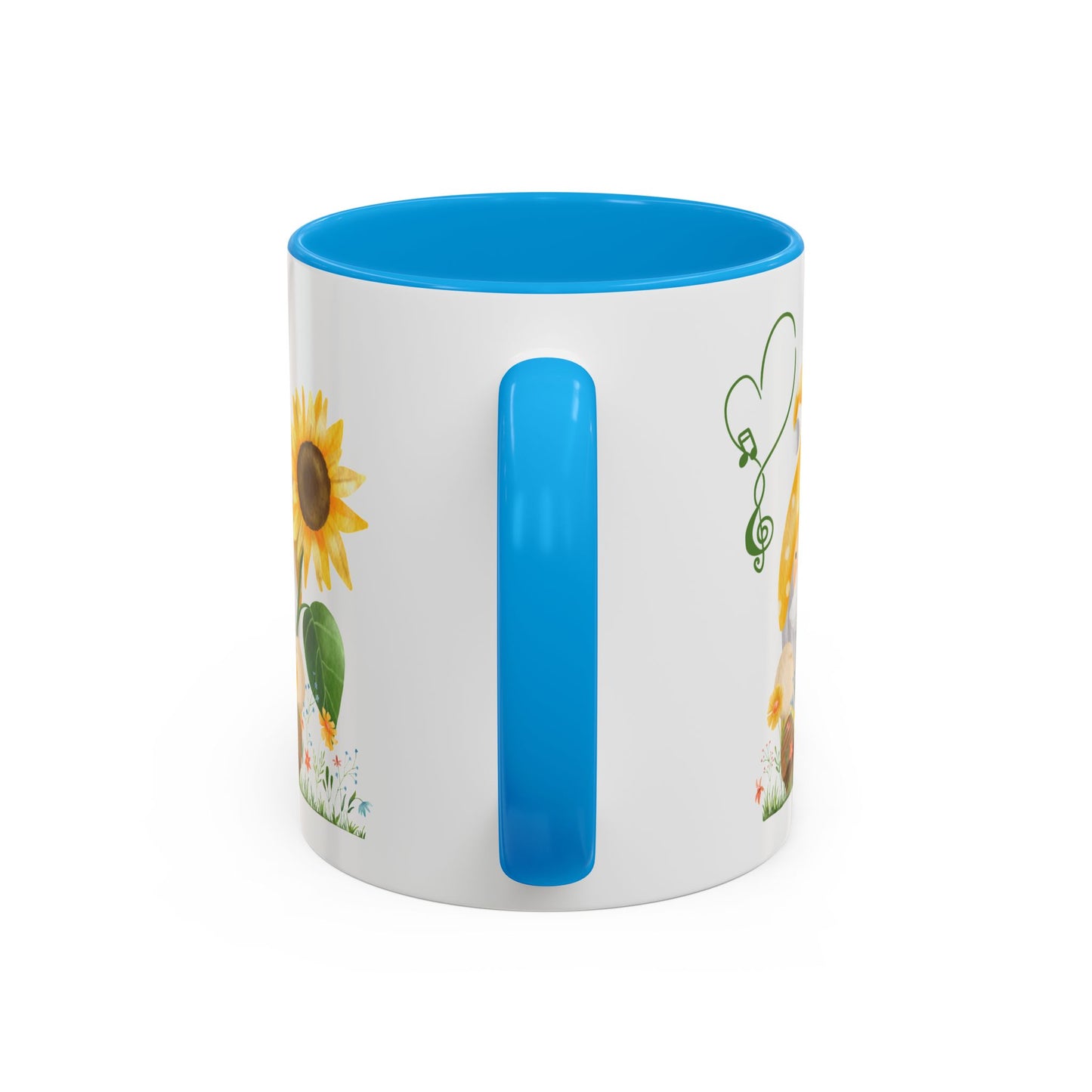 Mystical Gnome & Sunny Sunflower Mug - Your Garden's Secret Charm | Ceramic Coffee & Tea Cup (11oz/15oz)