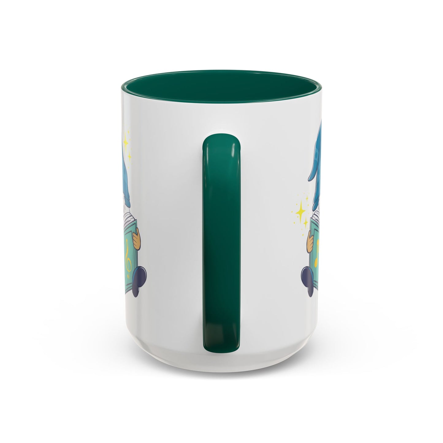 Whimsical Gnome & Music Book Mug - Brew Your Story | Ceramic Coffee & Tea Cup (11oz/15oz)