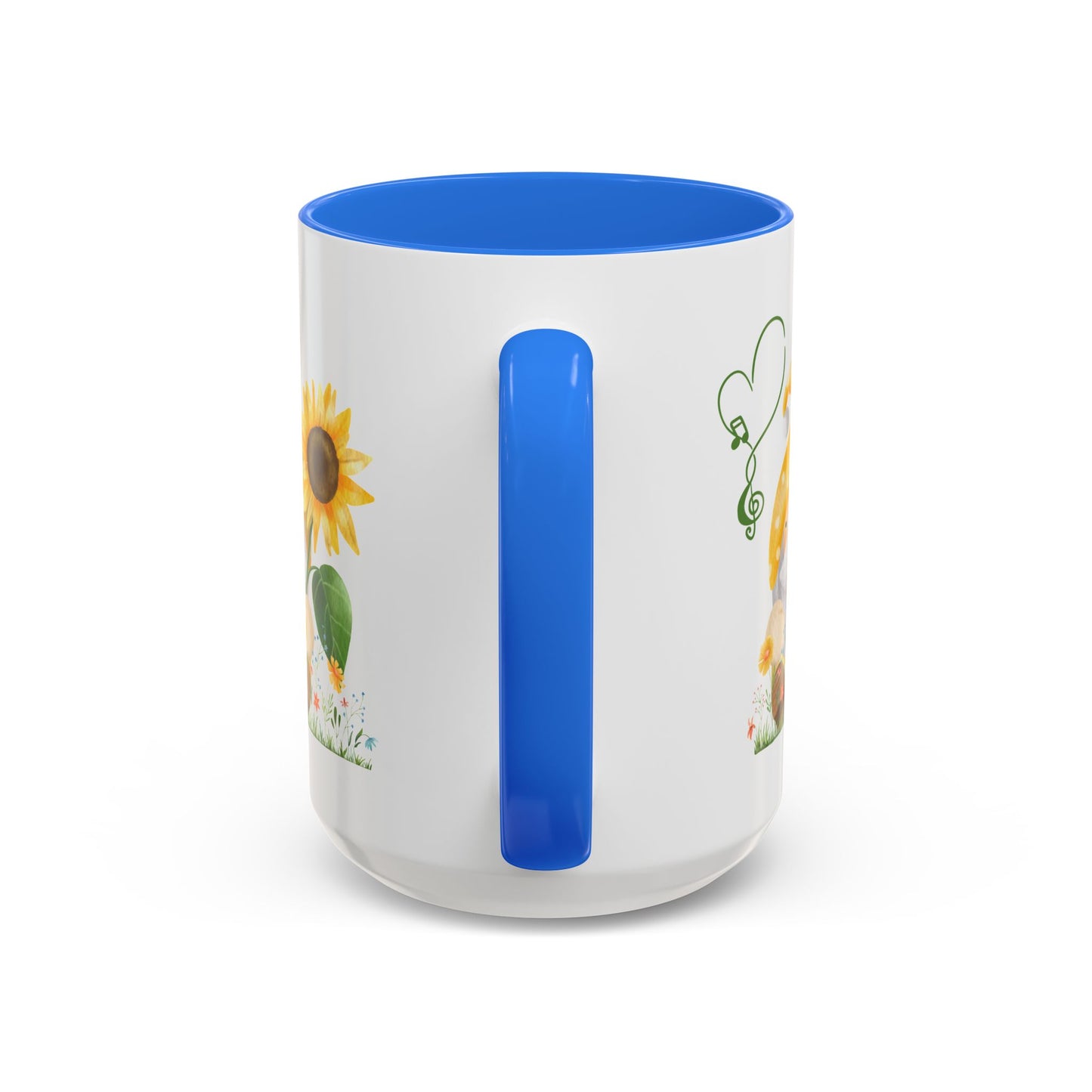 Mystical Gnome & Sunny Sunflower Mug - Your Garden's Secret Charm | Ceramic Coffee & Tea Cup (11oz/15oz)
