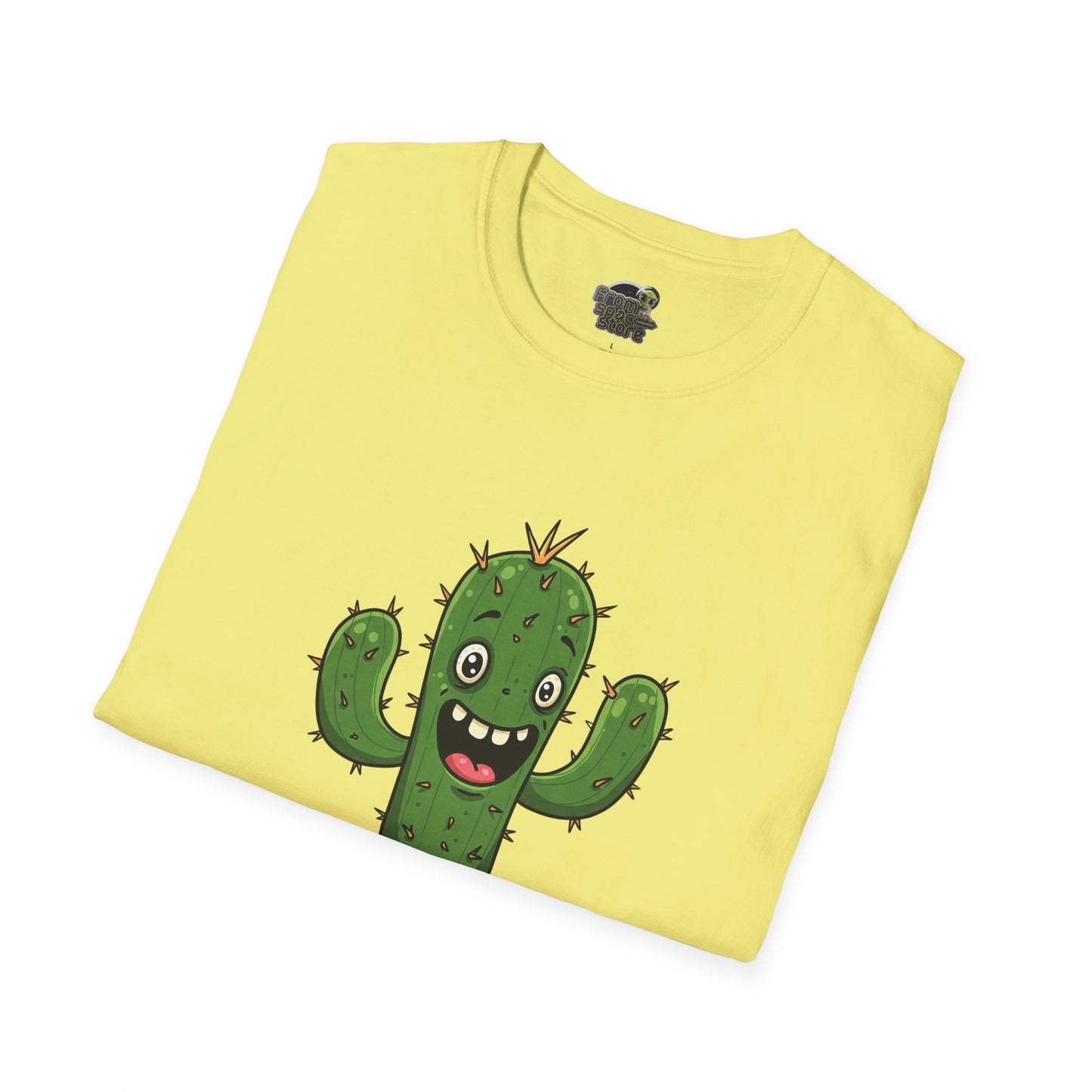 Cactus Mania T-Shirt: Joyful Cactus Tee | Organic Cotton & Stretchy Comfort