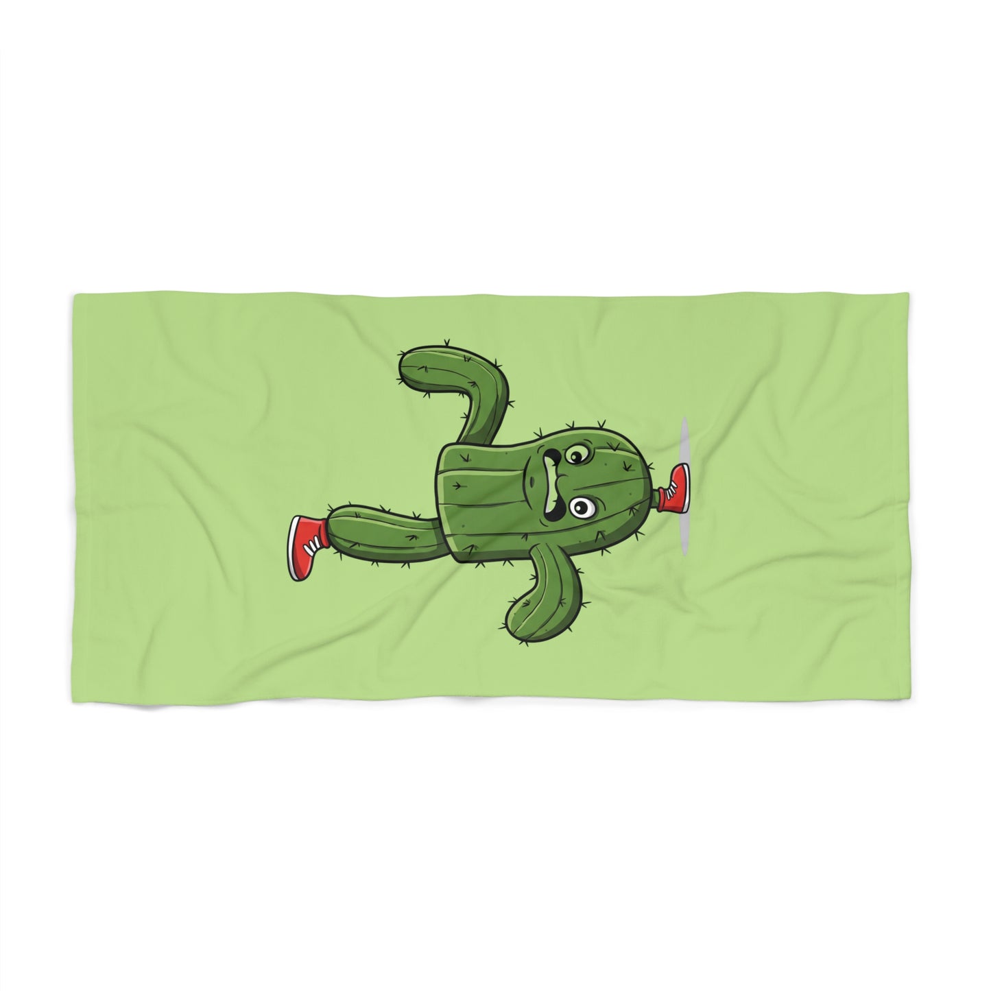 "Upside-Down Cactus" Beach Towel: Unique, Fun & Durable for All Your Adventures! 30" × 60"
