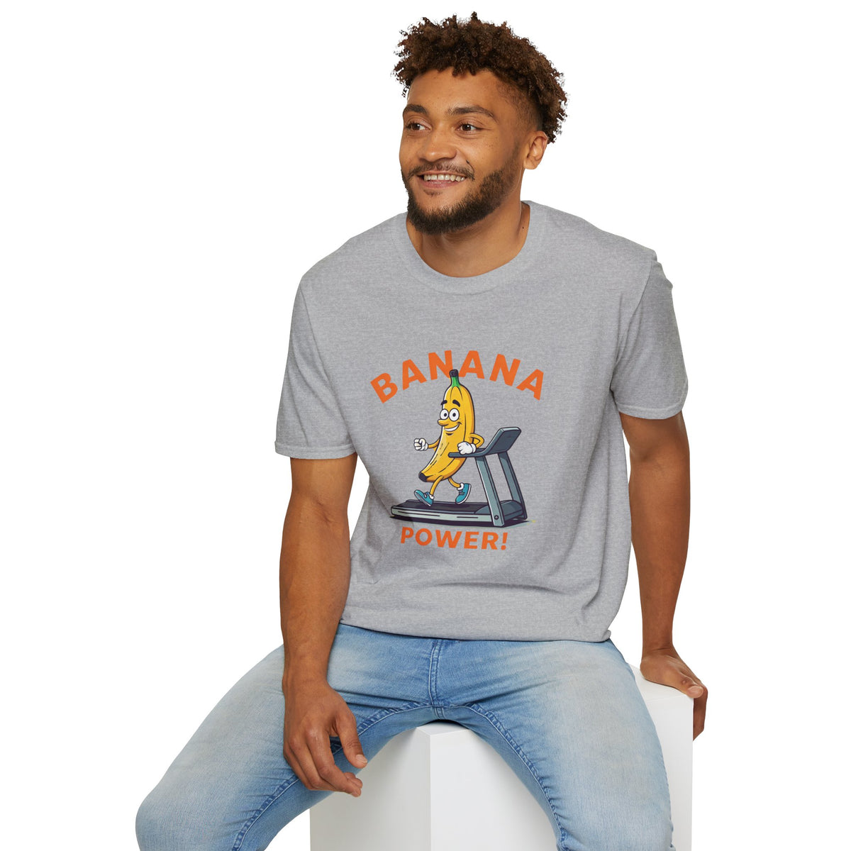 Banana Power t-shirt: Funny Fruit Workout Tee