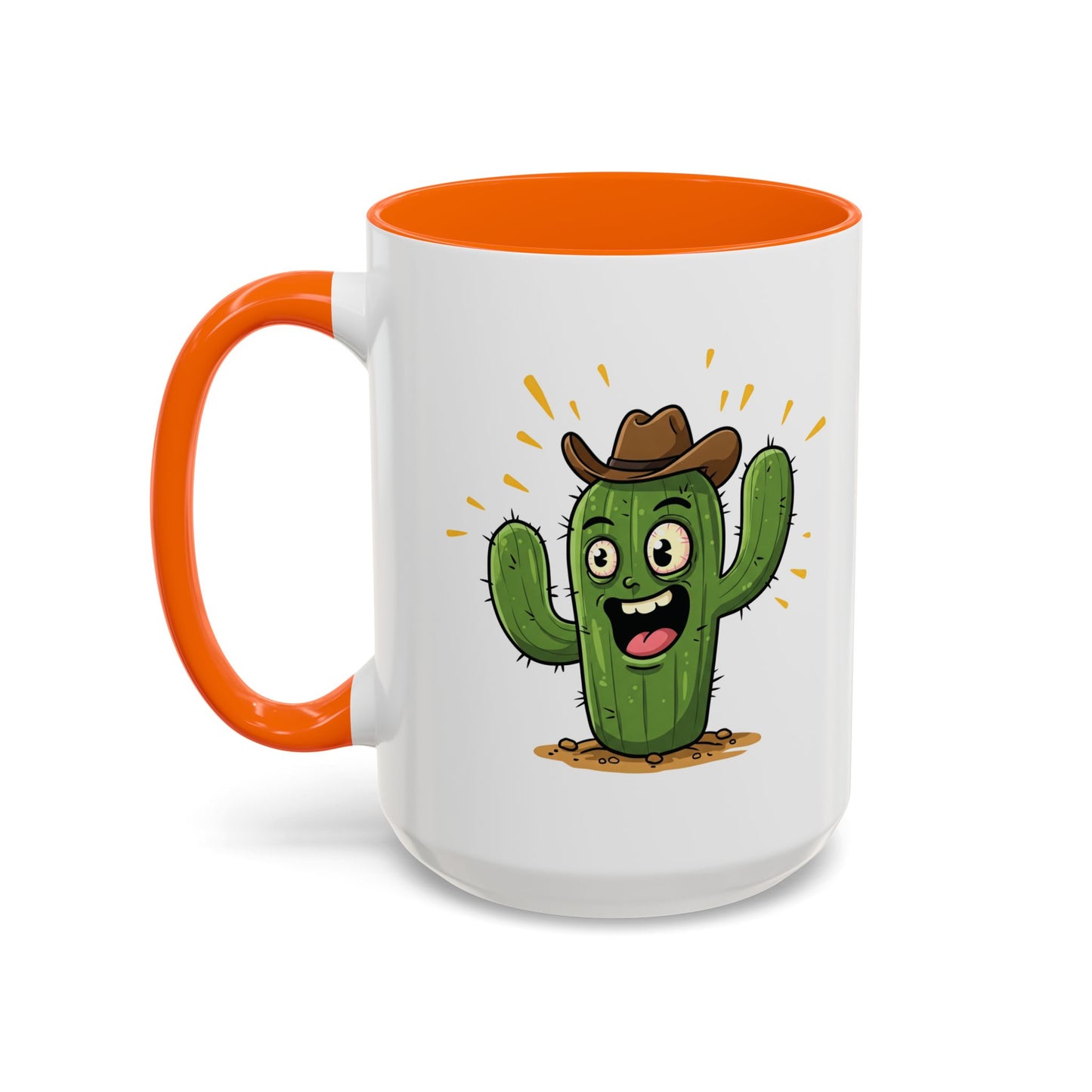 Cactus Mania Cowboy Cactus Mug - Fun & Durable Ceramic Cup for Cactus Lovers