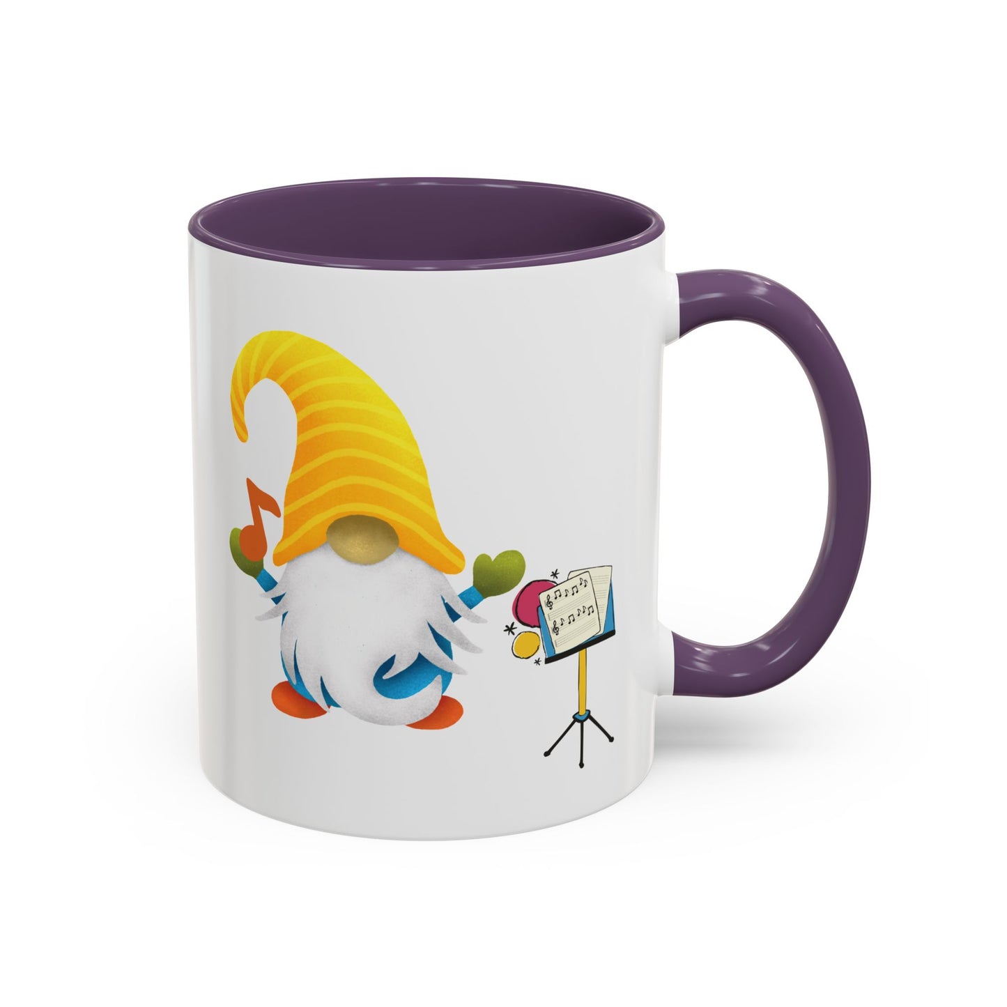 Whimsical Gnome Music Stand Mug - Perfect Gift for Music Lovers