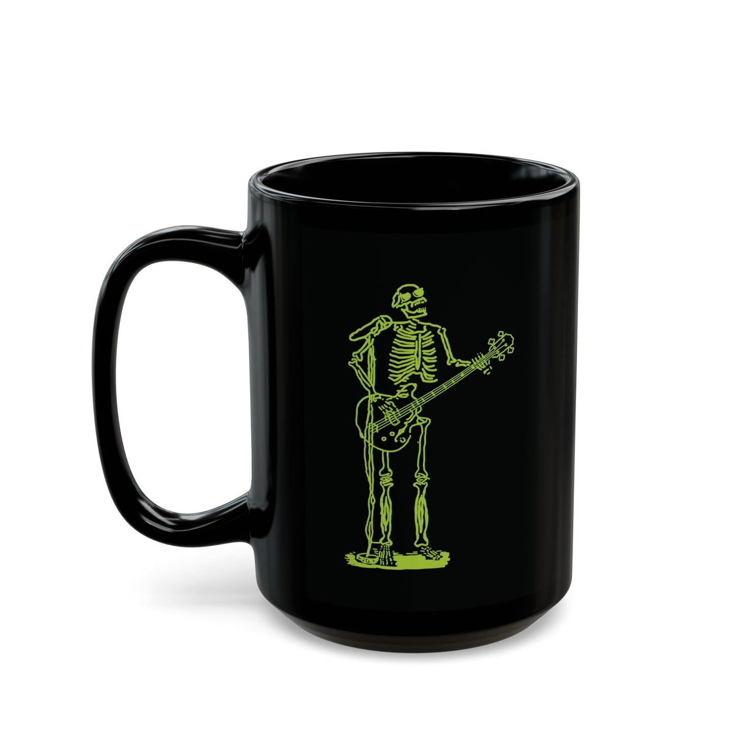 Metal Skeleton Fluo Singer & Guitarist Mug - Rock Your Day!