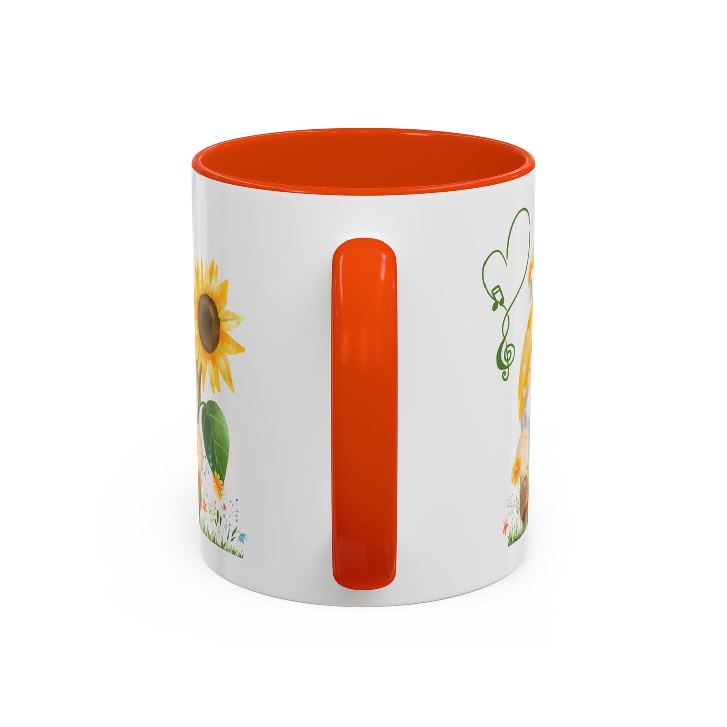 Mystical Gnome & Sunny Sunflower Mug - Your Garden's Secret Charm | Ceramic Coffee & Tea Cup (11oz/15oz)