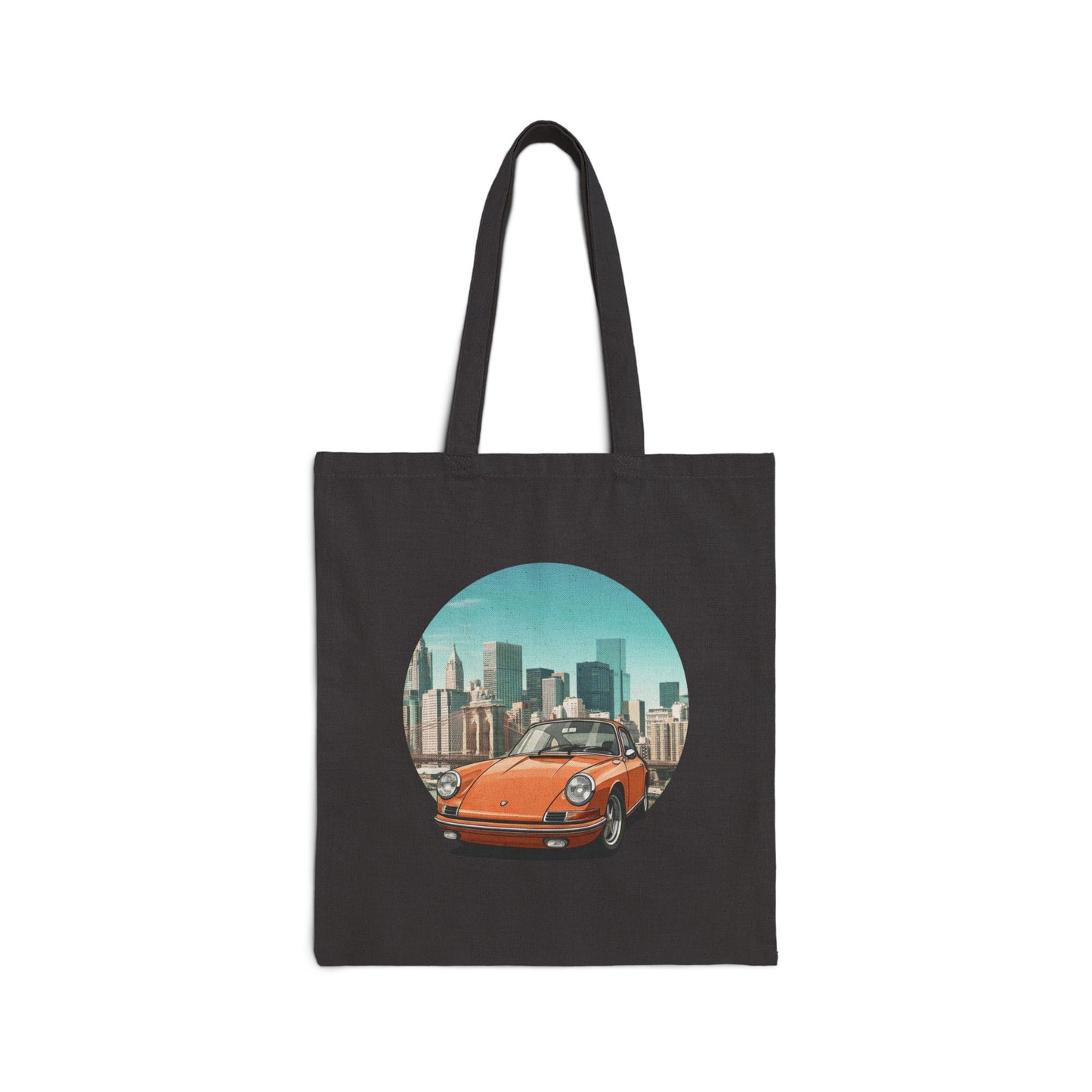 Porsche 911 Tote Bag: Iconic Vintage Power for Your Everyday Black 15" x 16"