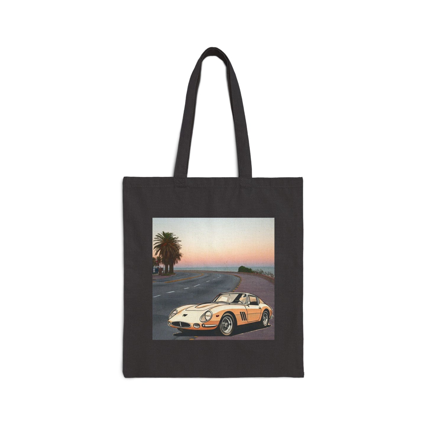 Ferrari 275 GTB Tote Bag: Bring Iconic Vintage Sports Car History to Life Black 15" x 16"