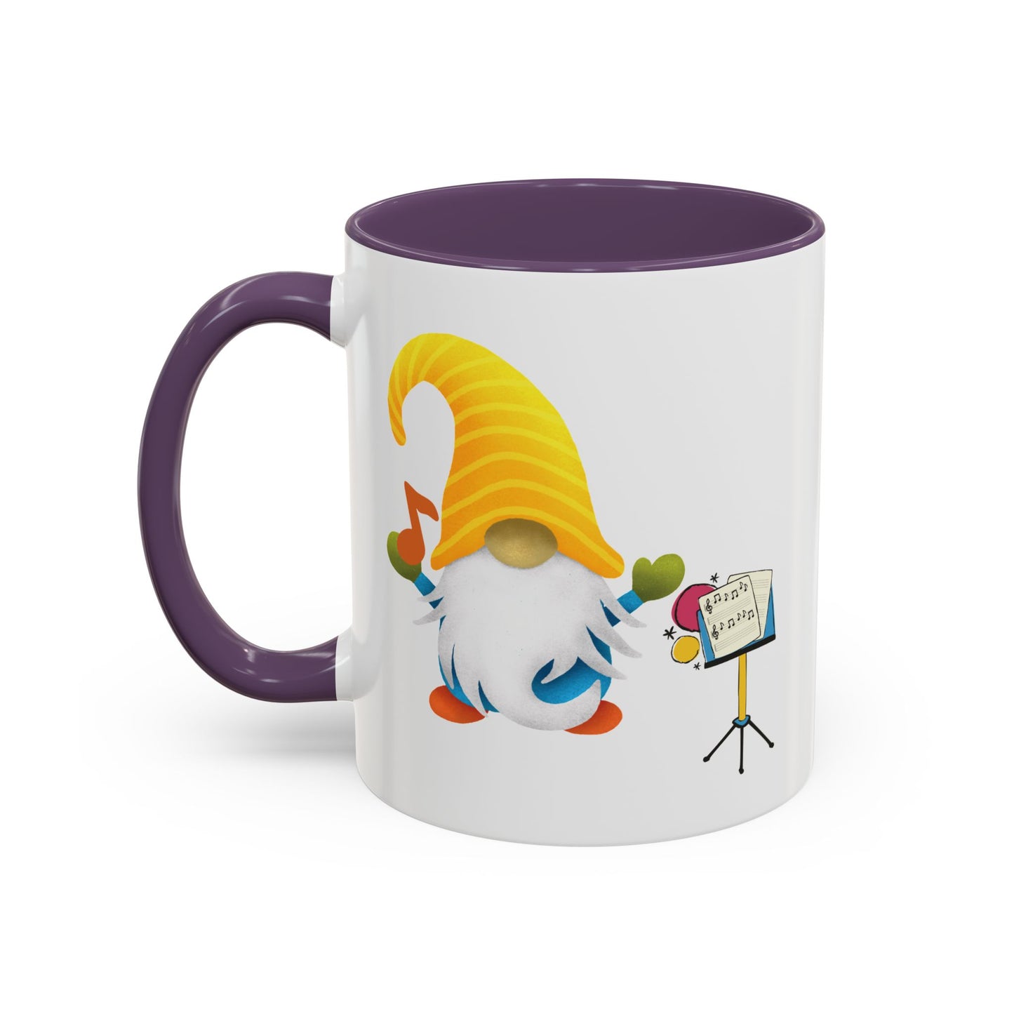 Whimsical Gnome Music Stand Mug - Perfect Gift for Music Lovers