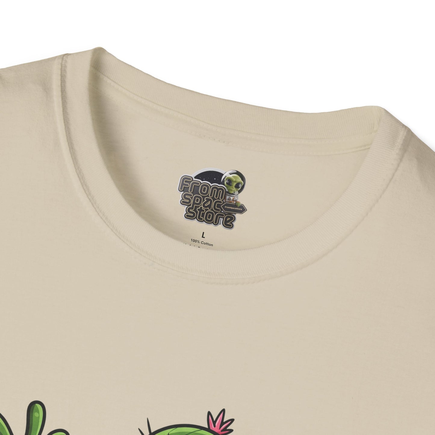 Happy Jumping Cactus T-Shirt: Dynamic & Joyful Organic Cotton Tee | Cactus Mania