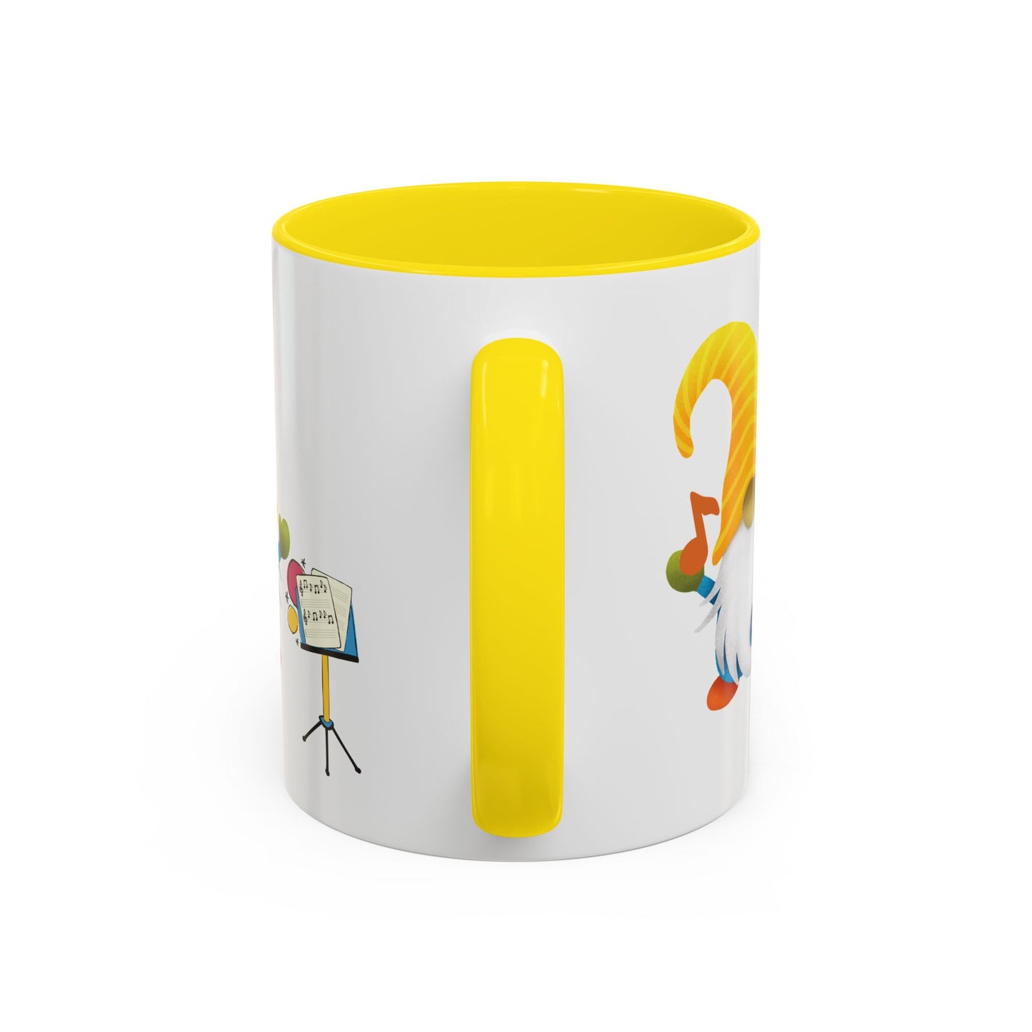 Whimsical Gnome Music Stand Mug - Perfect Gift for Music Lovers