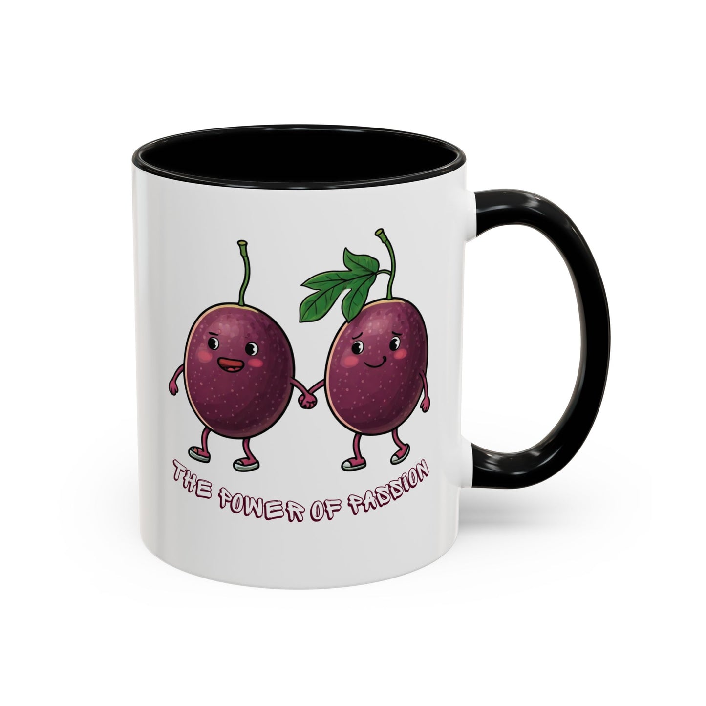 Funny Passion Fruit Mug - Unique Coffee Cup for Passion Fruit Lovers 11oz Black