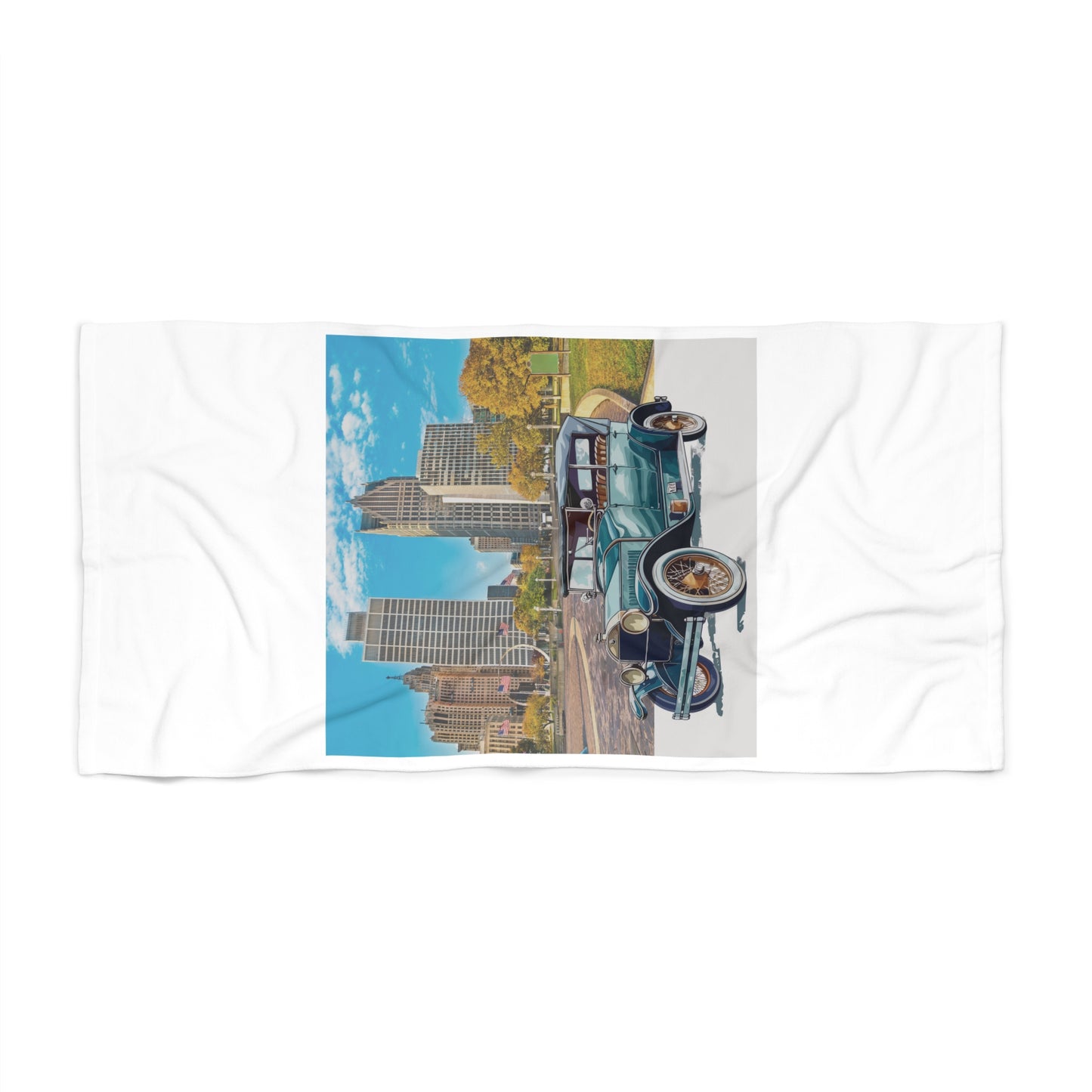Buick Doctor Coupe 1920s" Vintage Beach Towel: The Roaring Twenties Elegance on the Sand