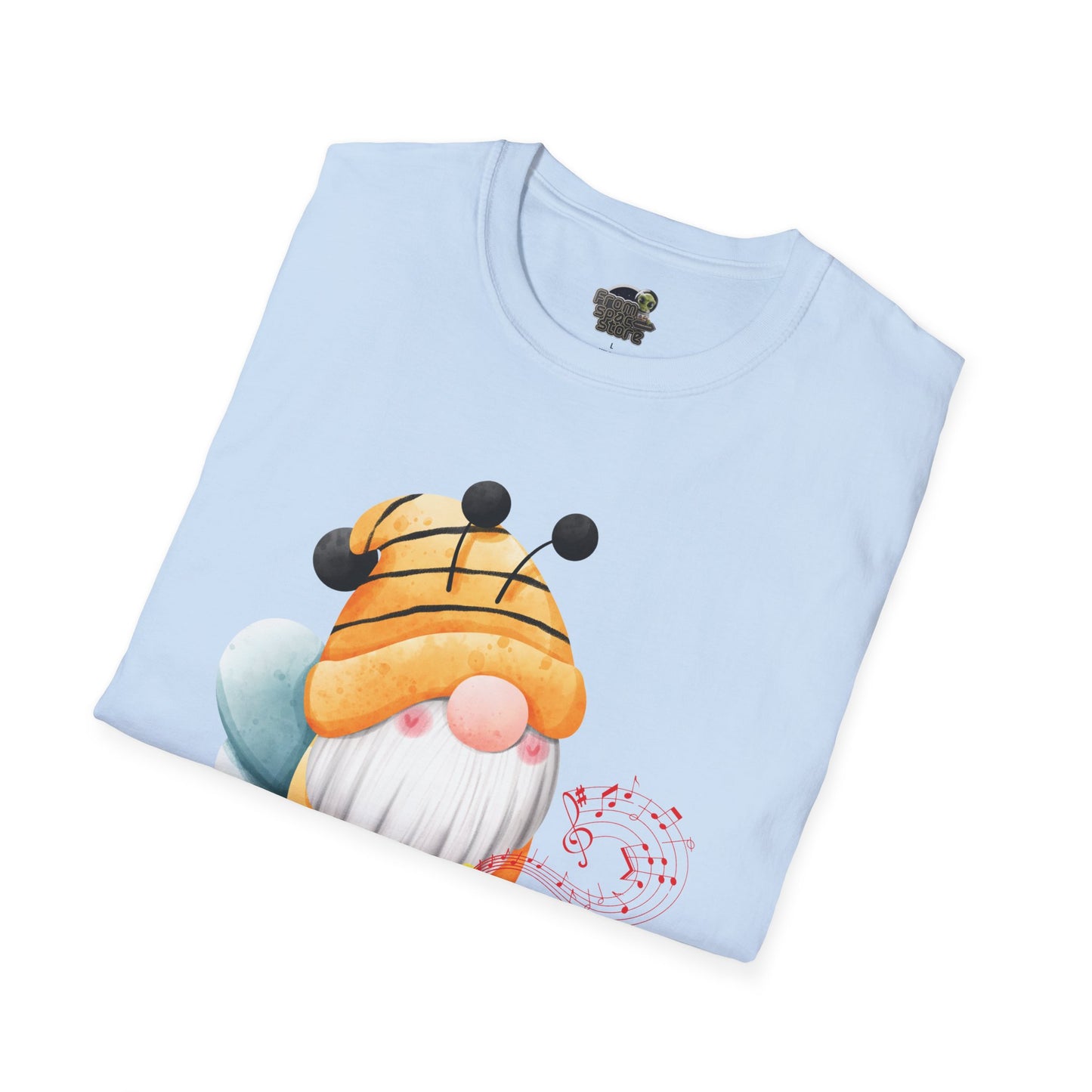 Bee Gnome Unisex T-Shirt: Buzzing with Magic & Melody