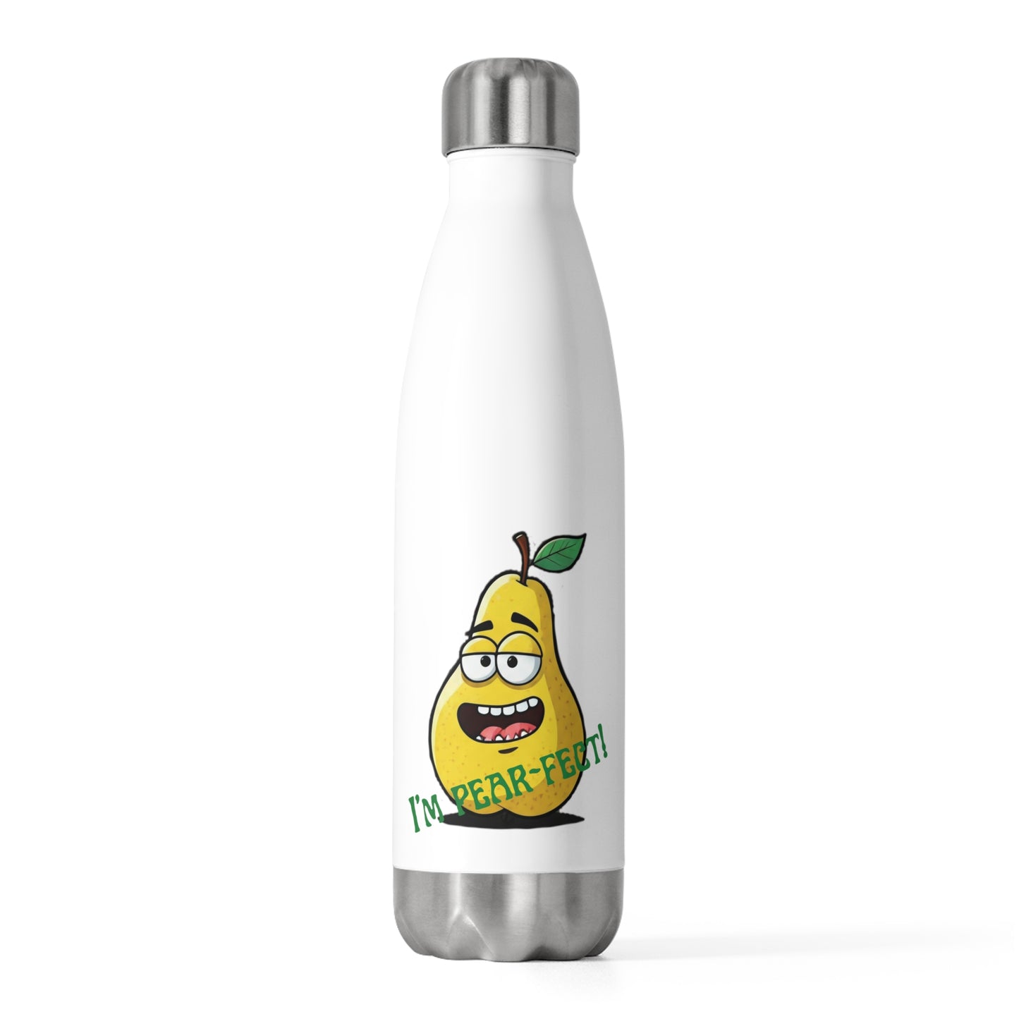 "I'm Pear-fect" Funny & Bold Insulated Stainless Steel Water Bottle