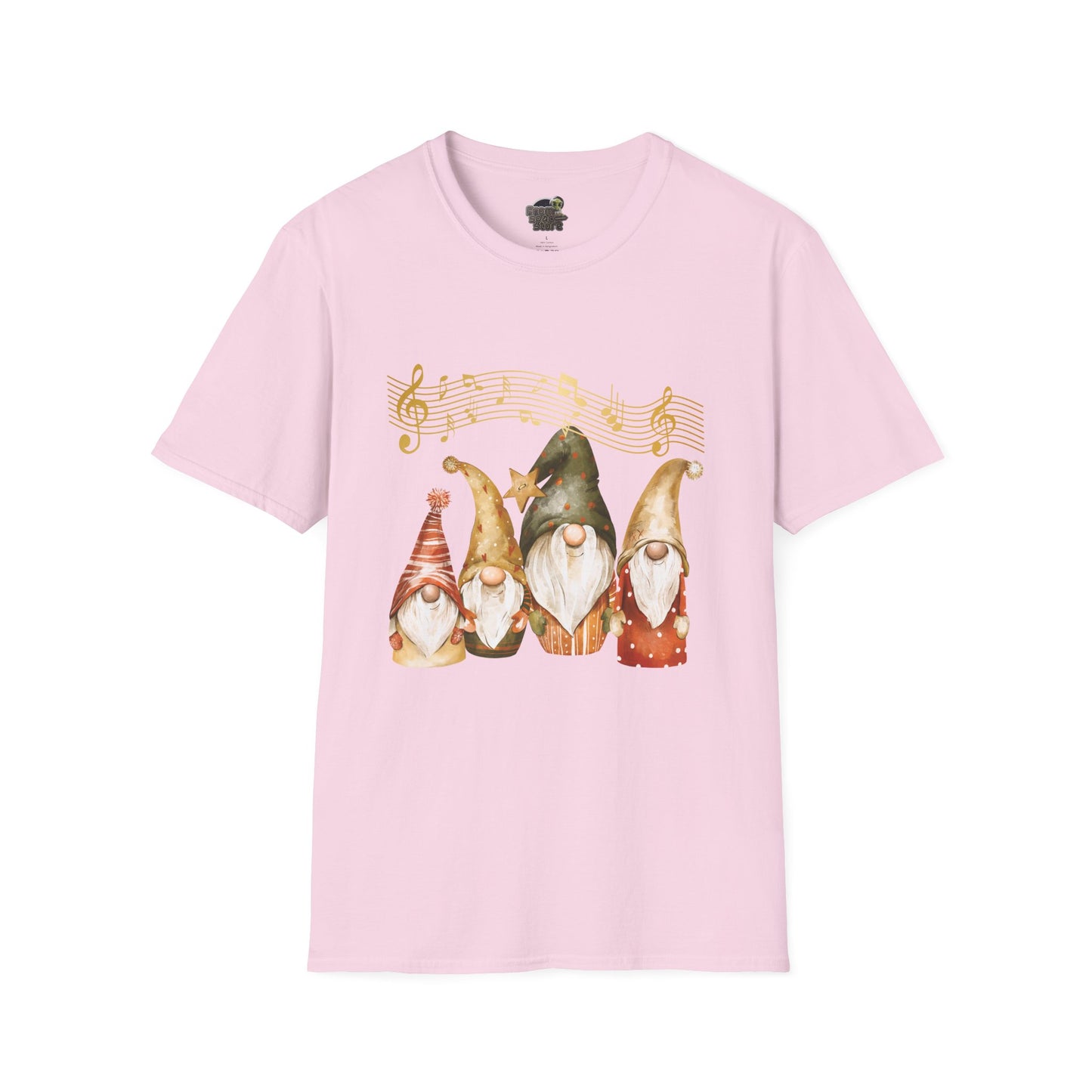 Four Gnomes Unisex T-Shirt: A Symphony of Whimsy & Wonder Light Pink