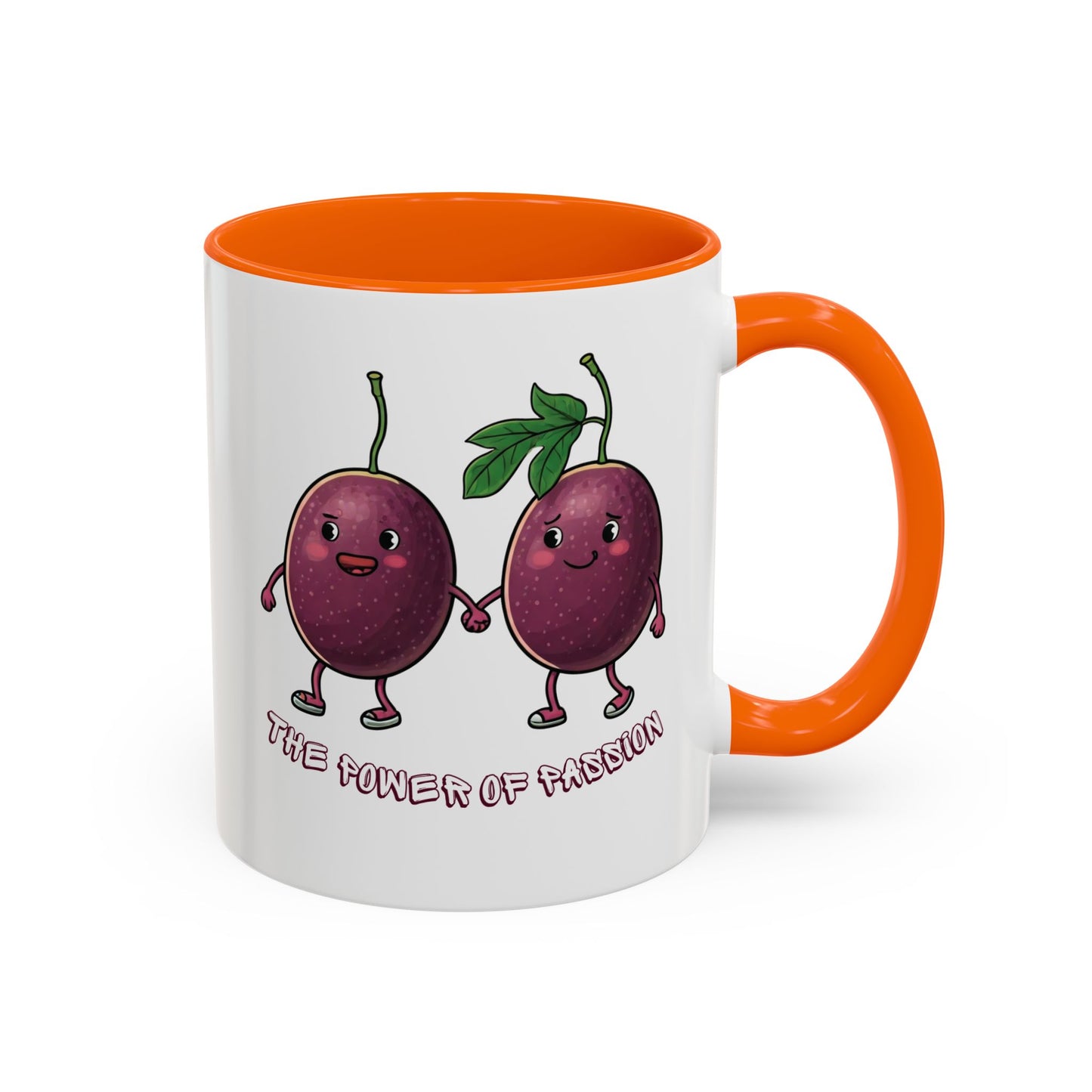 Funny Passion Fruit Mug - Unique Coffee Cup for Passion Fruit Lovers 11oz Orange