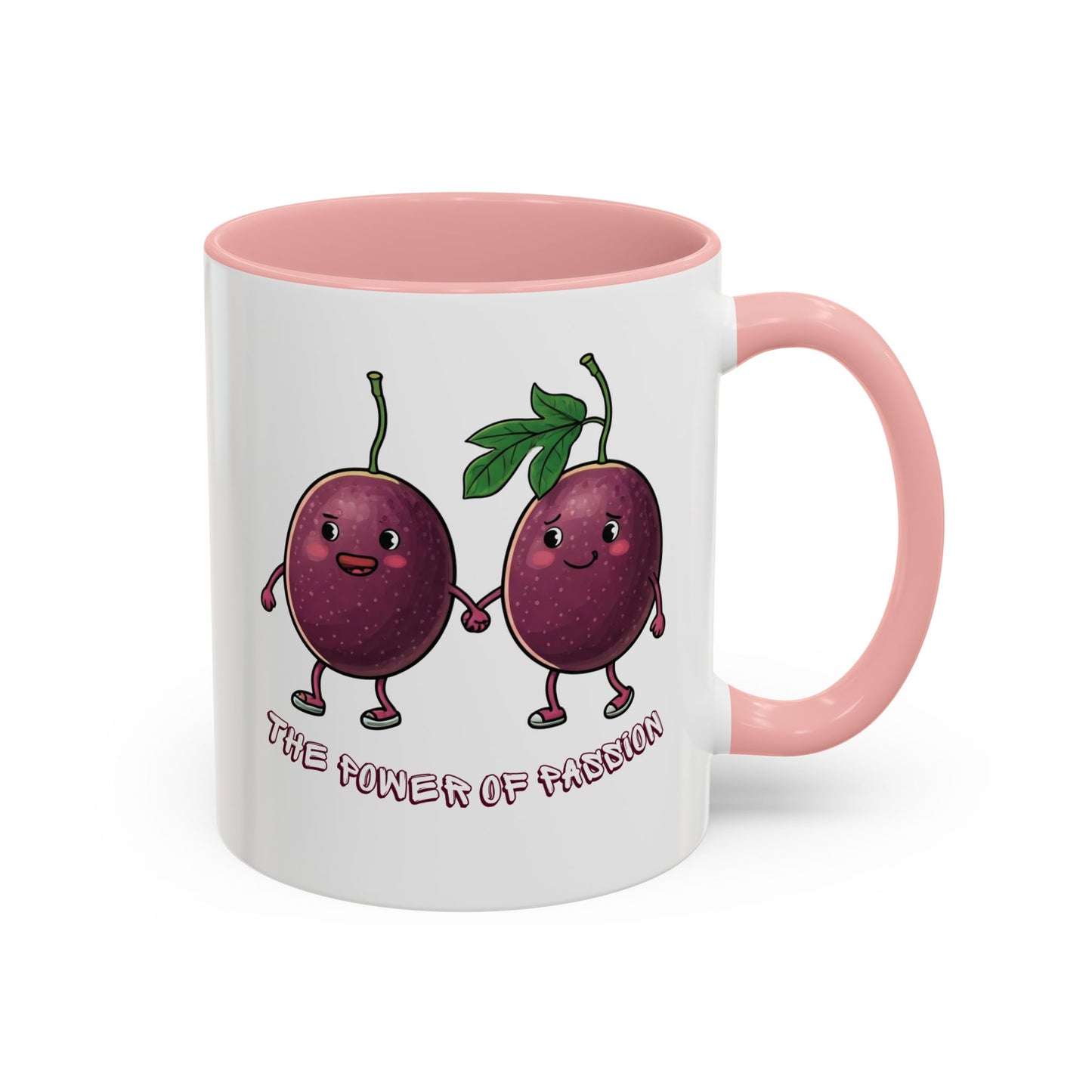 Funny Passion Fruit Mug - Unique Coffee Cup for Passion Fruit Lovers 11oz Pink