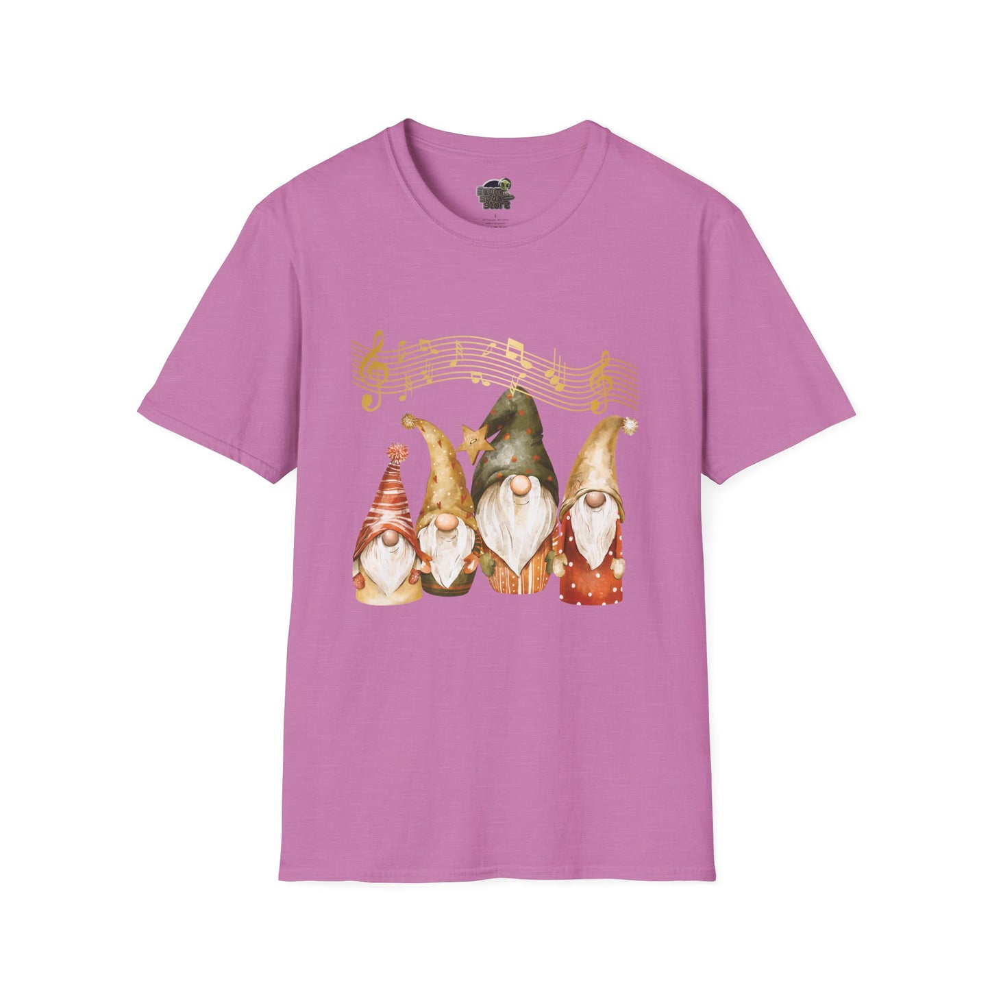 Four Gnomes Unisex T-Shirt: A Symphony of Whimsy & Wonder Heather Radiant Orchid
