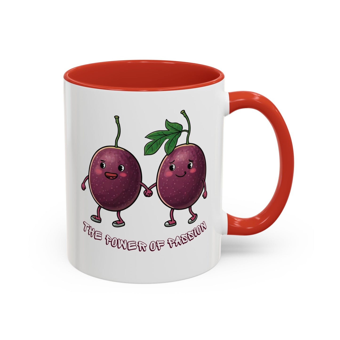 Funny Passion Fruit Mug - Unique Coffee Cup for Passion Fruit Lovers 11oz Red