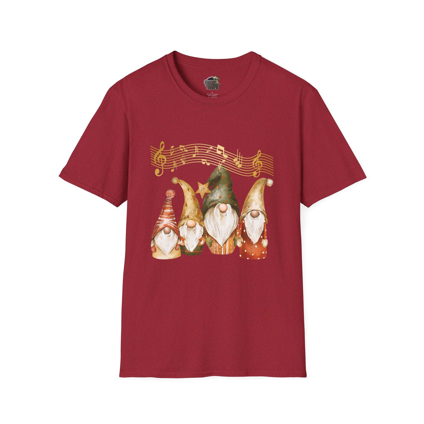 Four Gnomes Unisex T-Shirt: A Symphony of Whimsy & Wonder Antique Cherry Red
