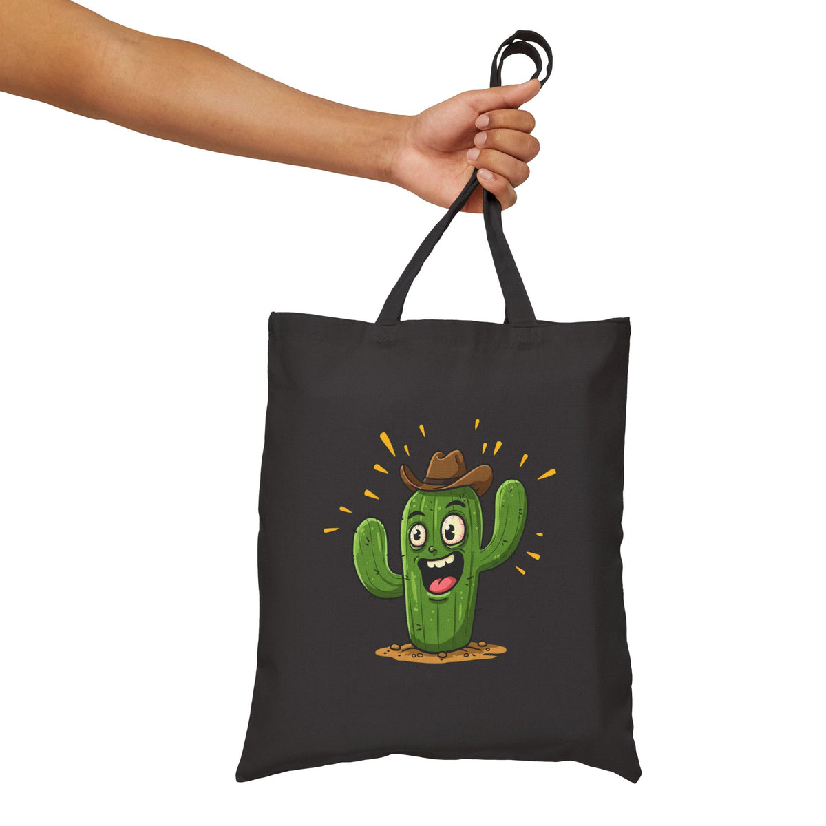 Cactus Cowboy Tote Bag - Eco-Friendly, Fun & Ready for Adventure!