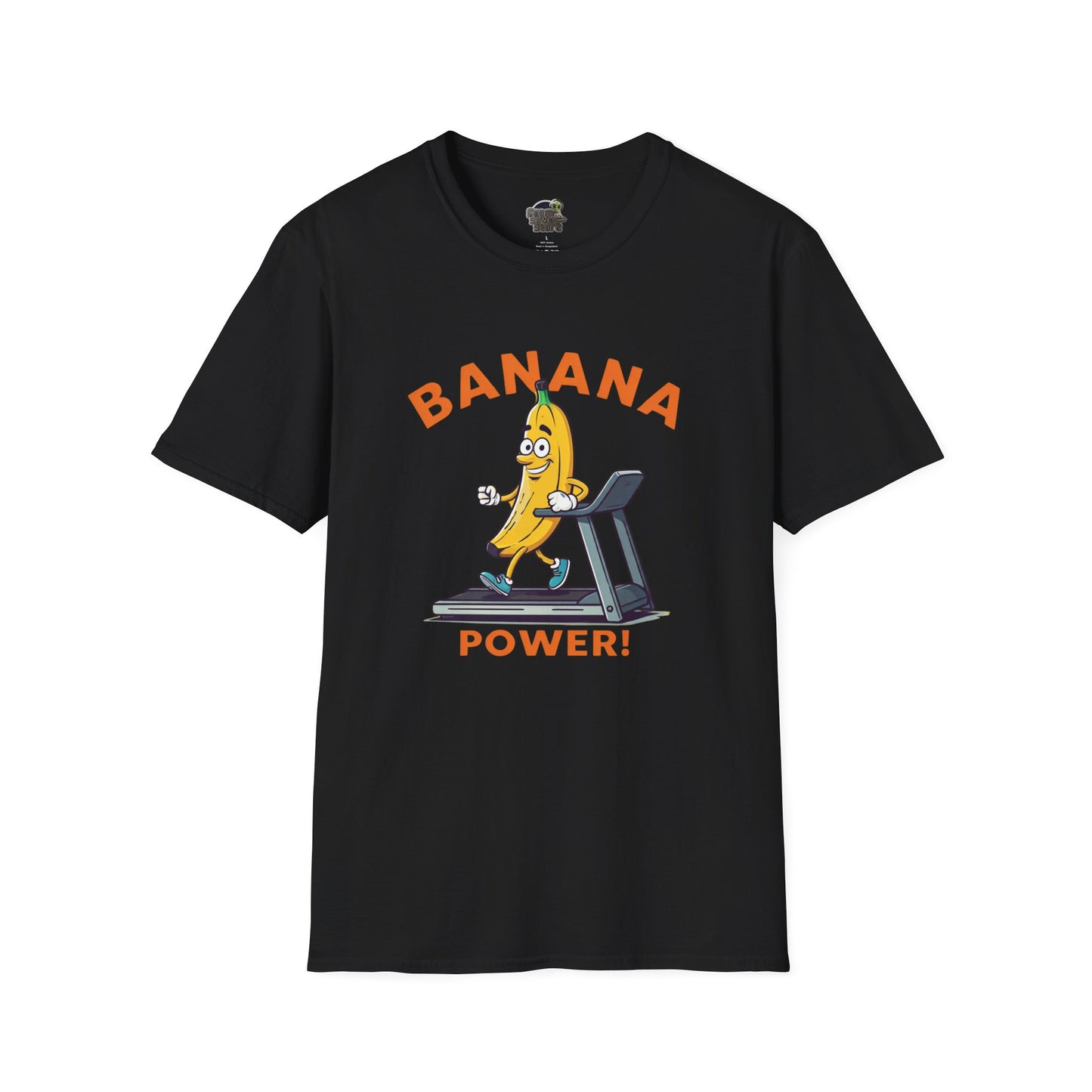 Banana Power t-shirt: Funny Fruit Workout Tee Black