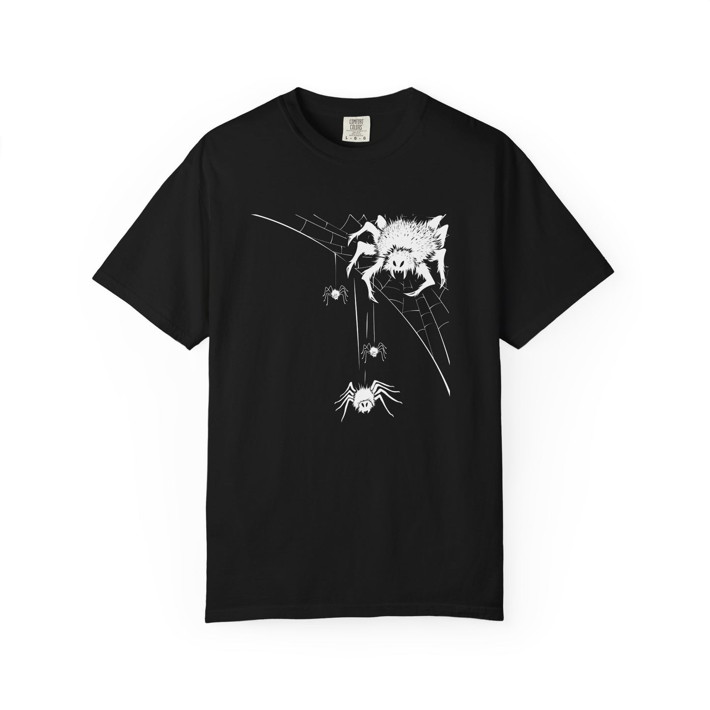Halloween Spiders Unisex T-Shirt | Spooky Web Tee Black